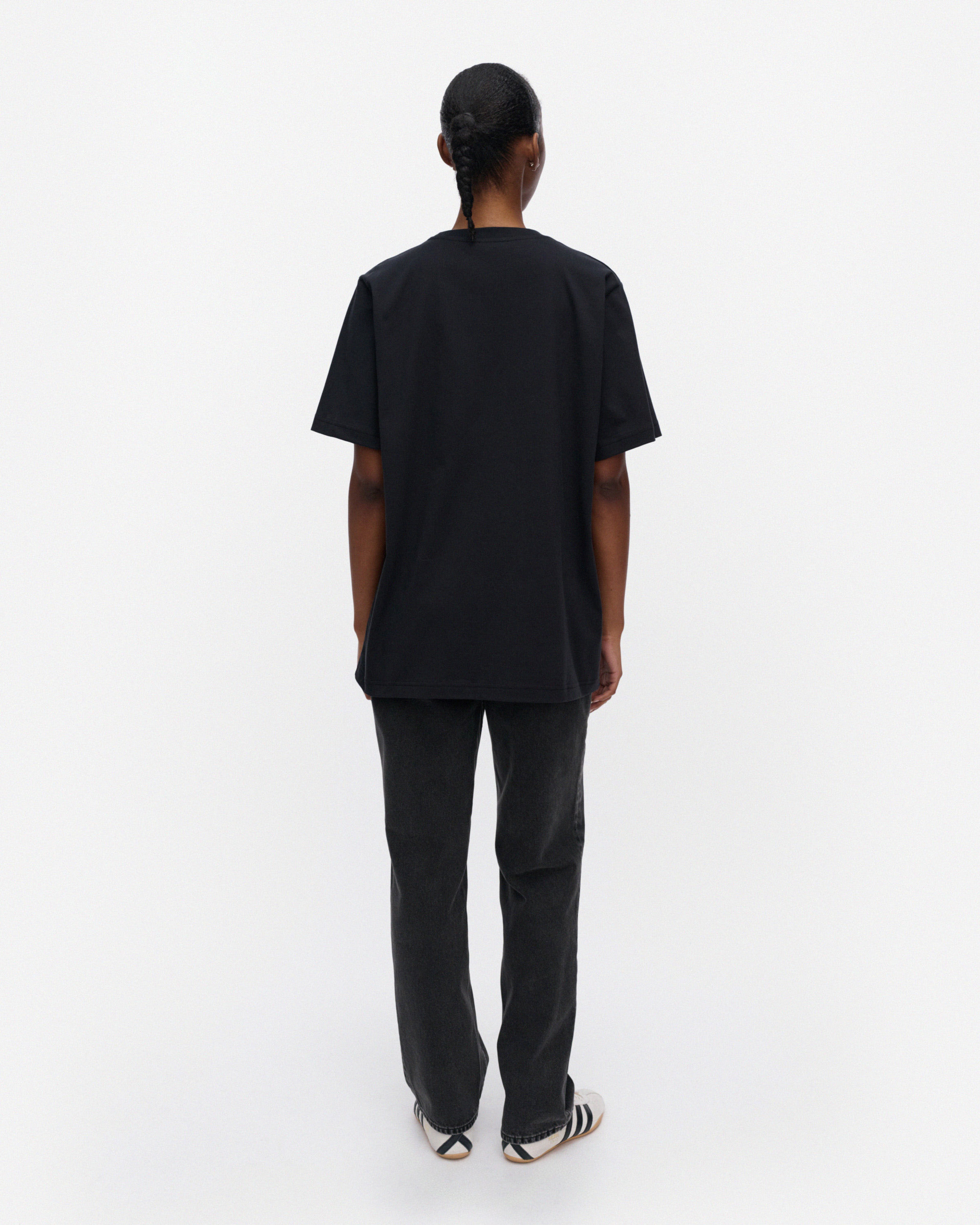 Embla Unikko Placement, Kioski t-shirt, black, grey, dark brown,