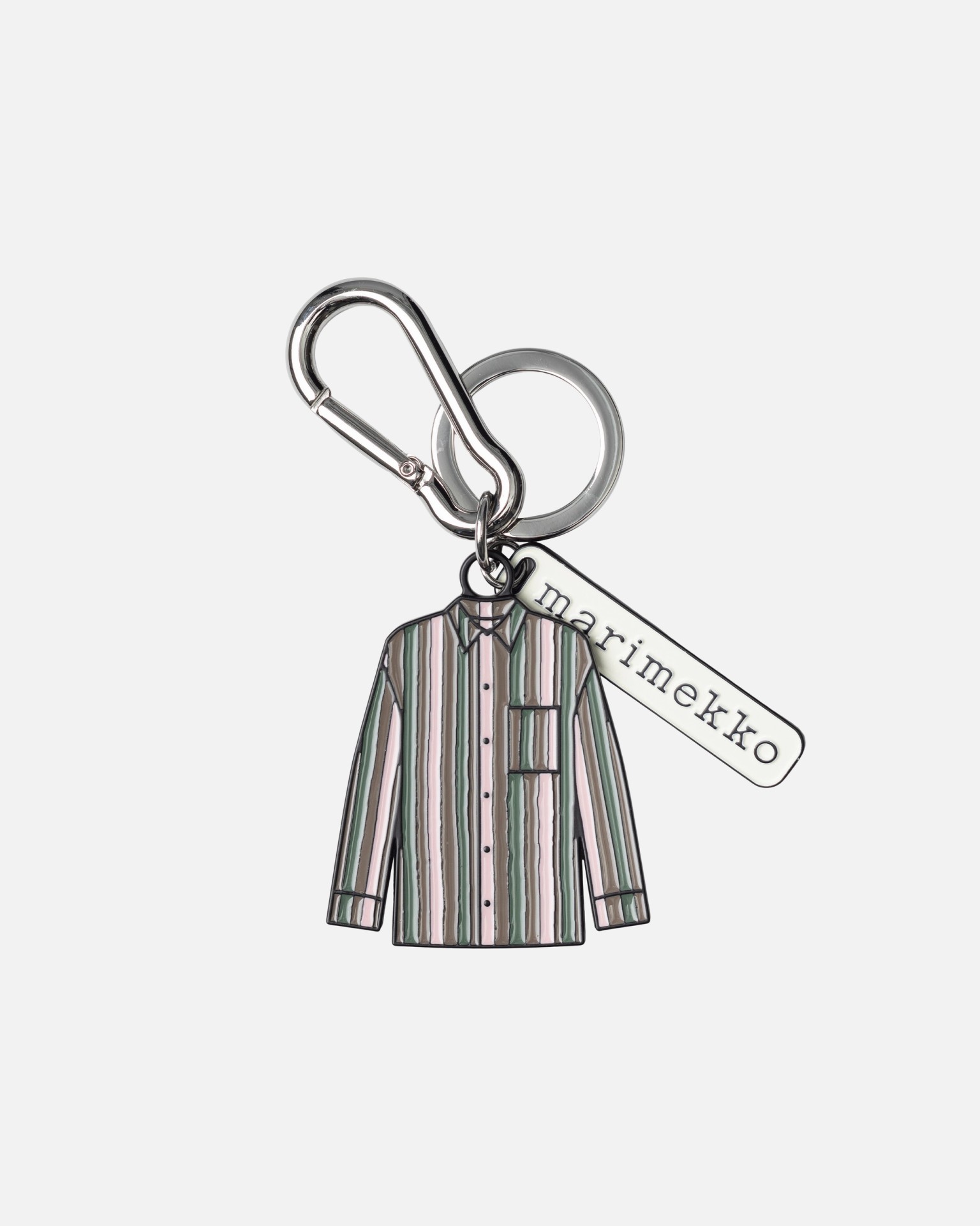 Vekku, Kioski Key chain, light brown, green, light pink,