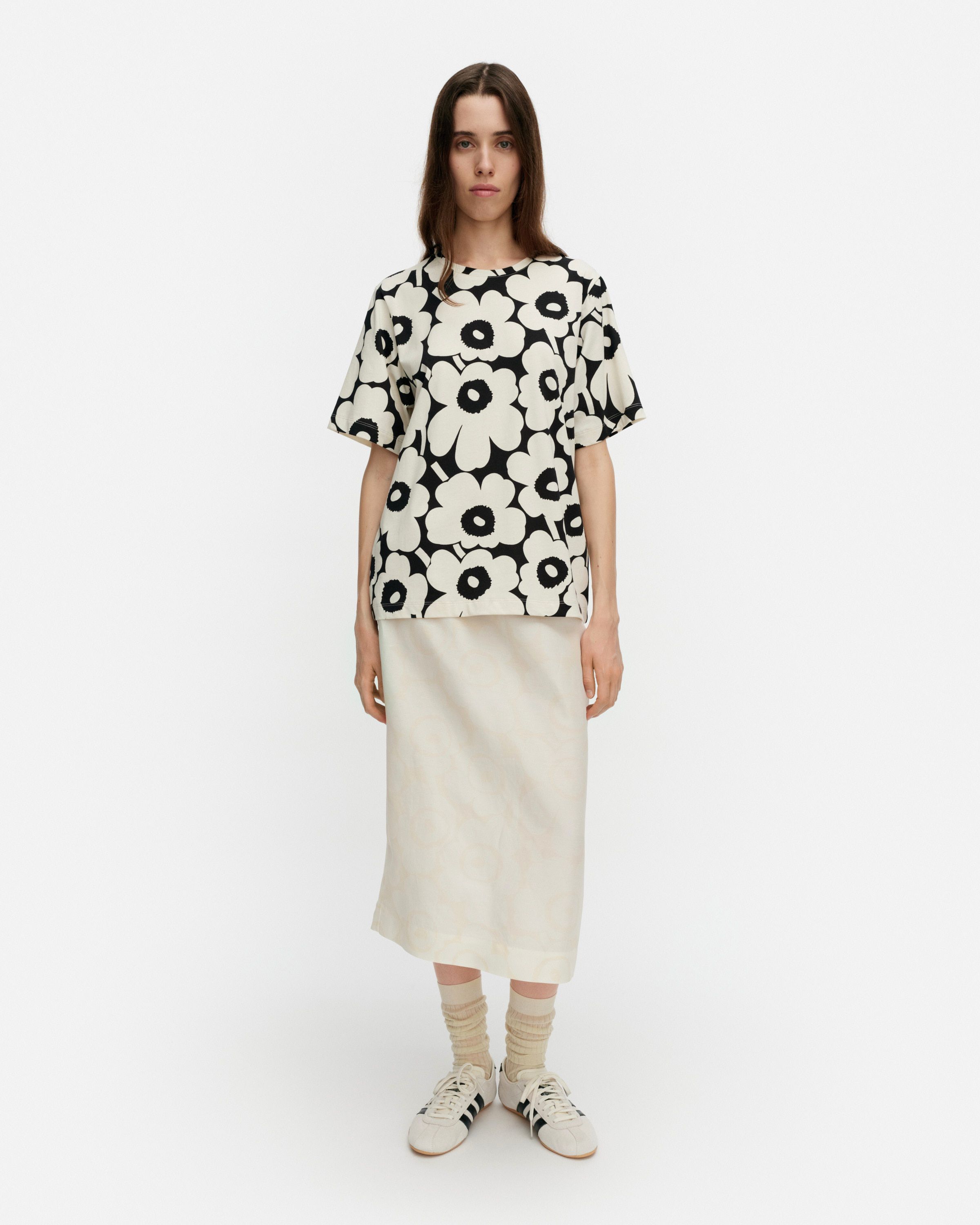 marimekko 半袖Tシャツ チュニック Tunnit Unikko T-shirt | Marimekko