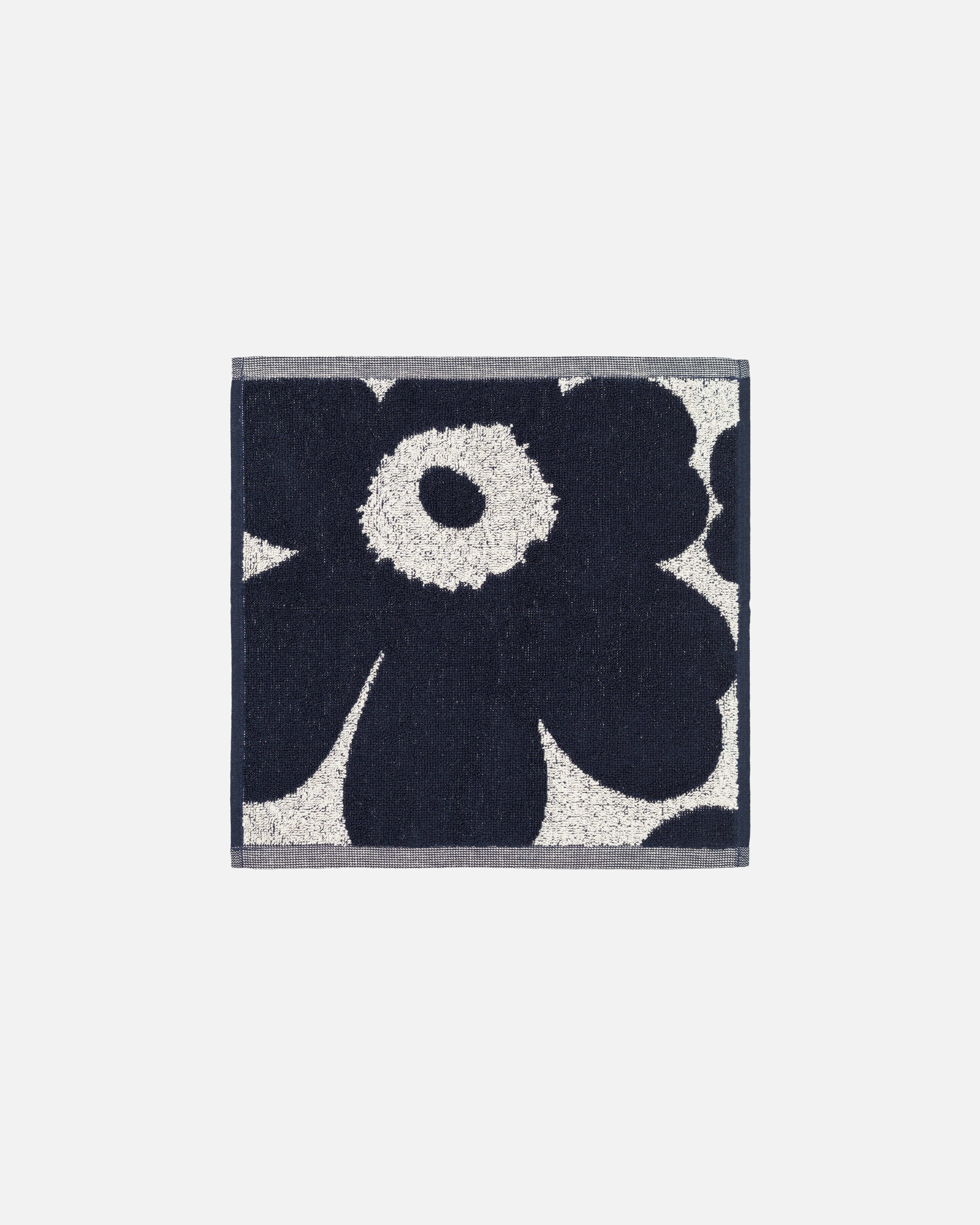 Unikko, Washcloth, off white,dark blue,