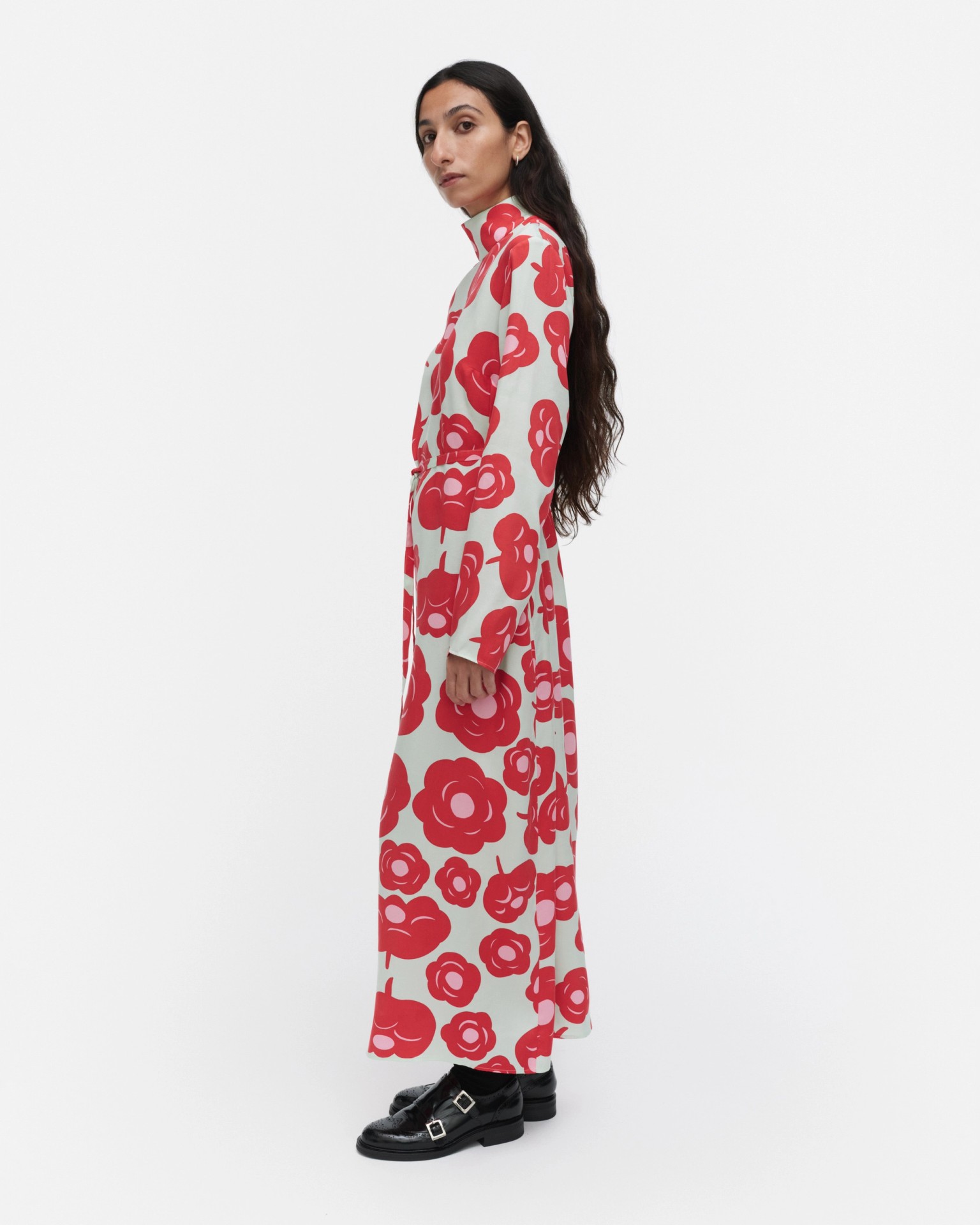Aikakausi Tumma, Dress, light turquoise, red, pink,