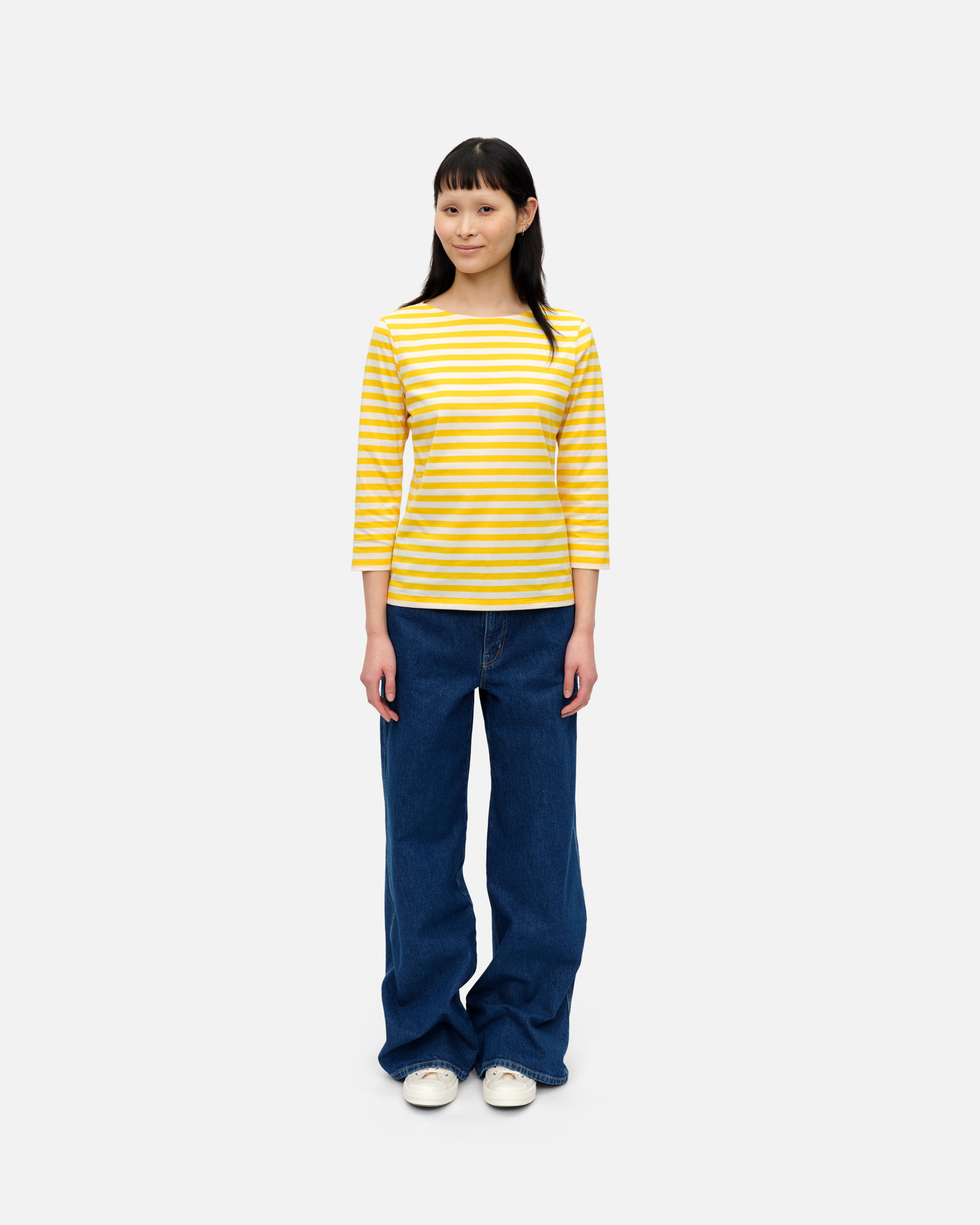 Ilma Tasaraita, Jersey shirt, yellow, off white,