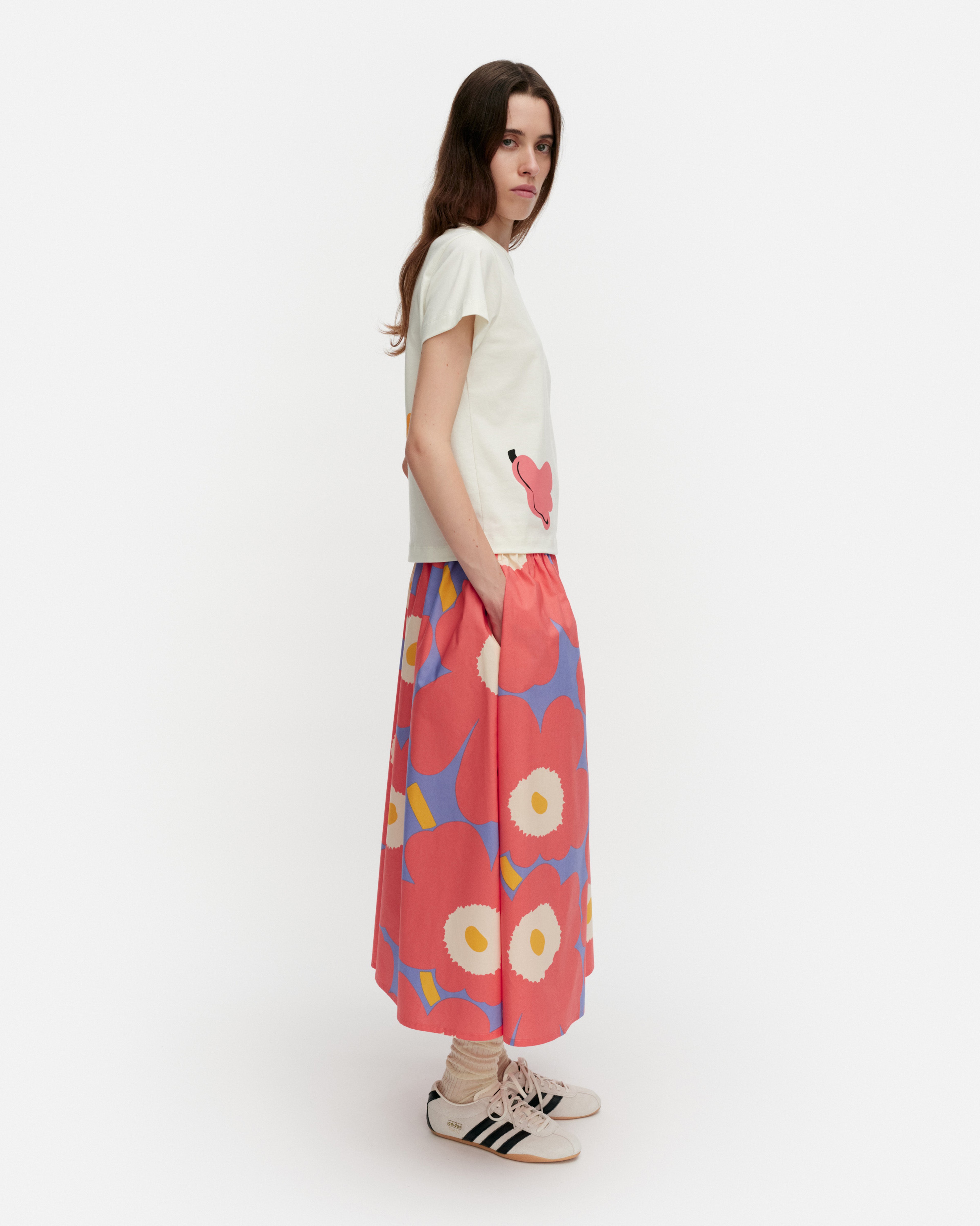 Garrel Unikko, Skirt, red, blue, orange,