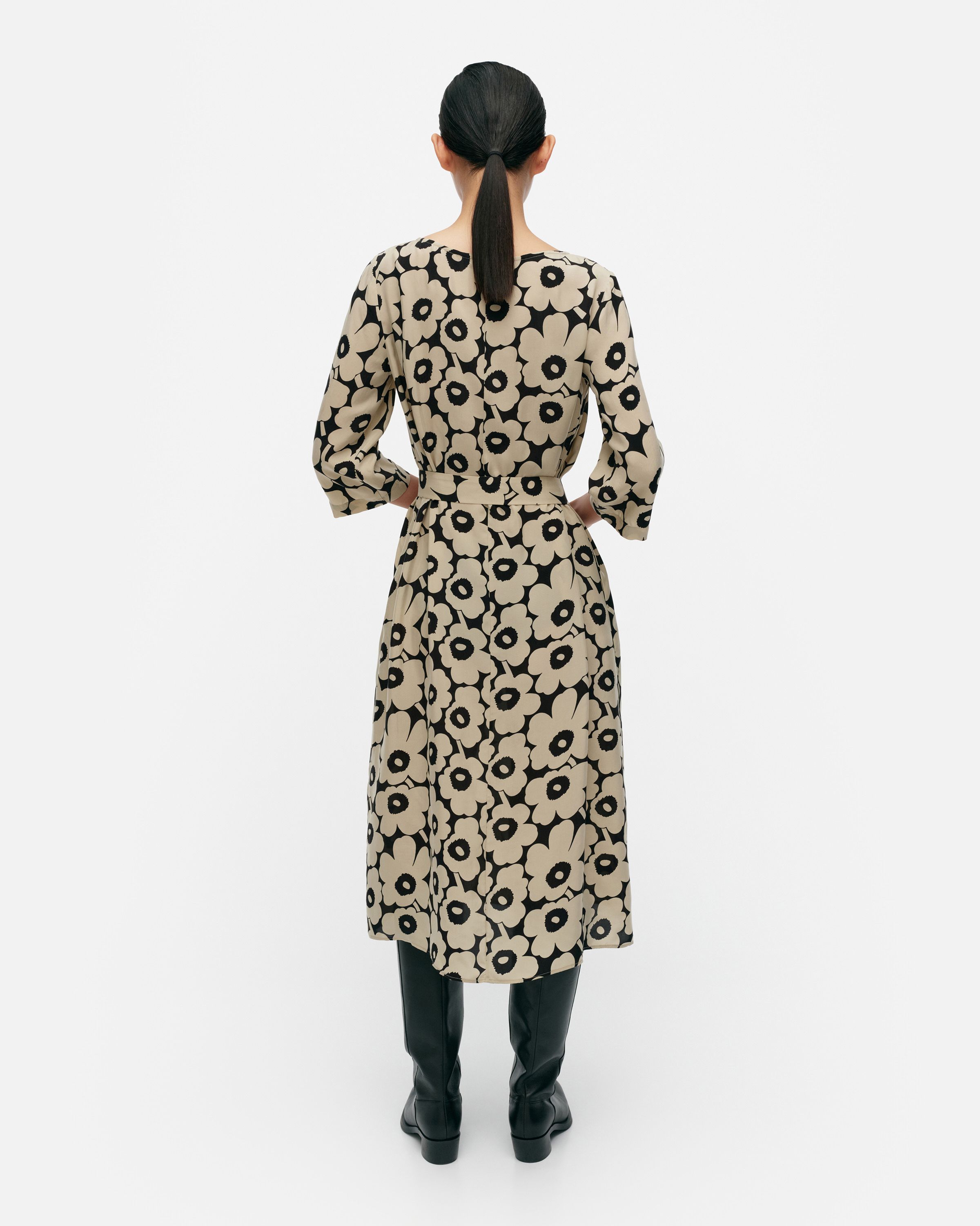 Tiheys Mini Unikko Cupro dress | Marimekko