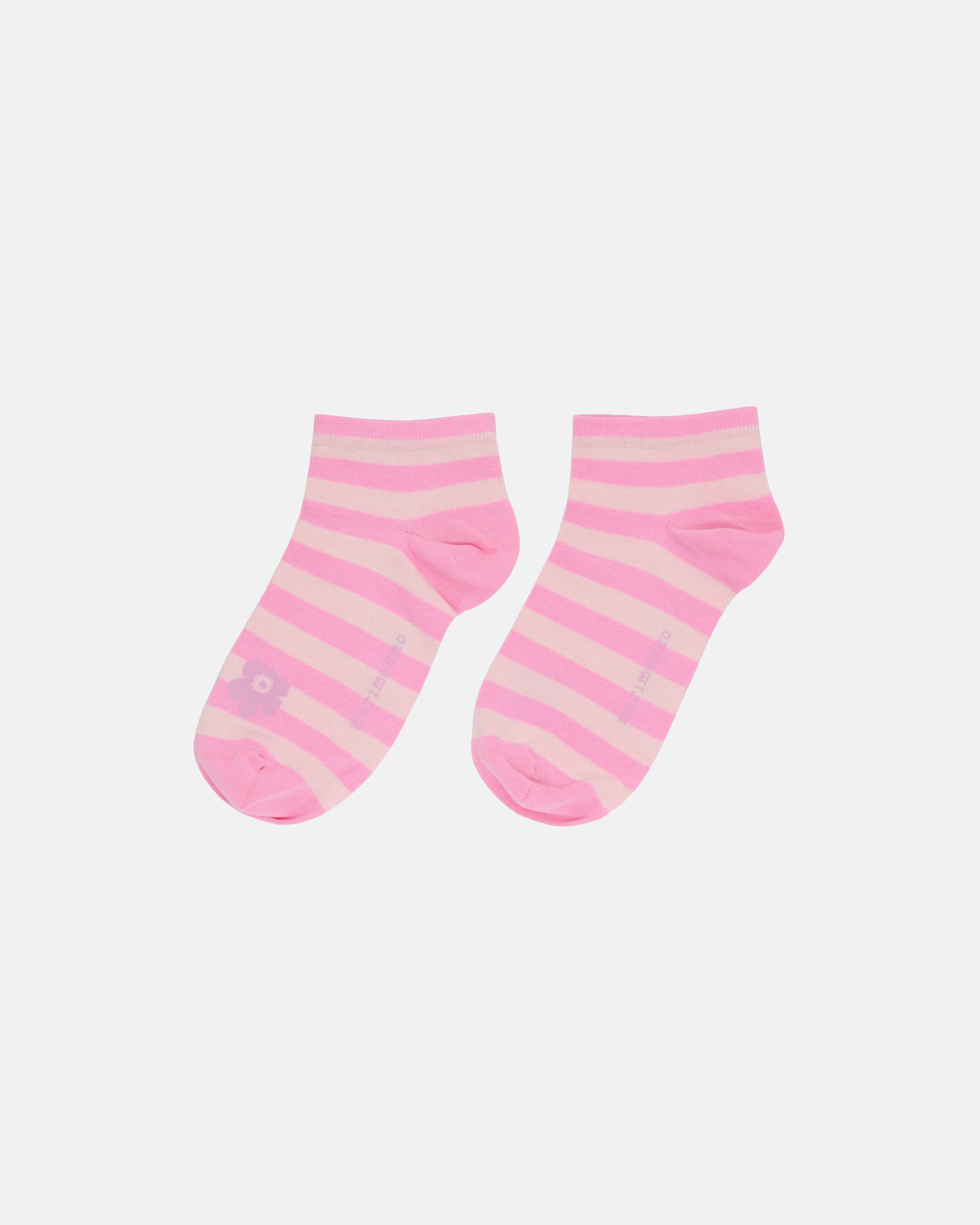 Rasu Tasaraita Unikko, Socks, pink, off white, lilac,