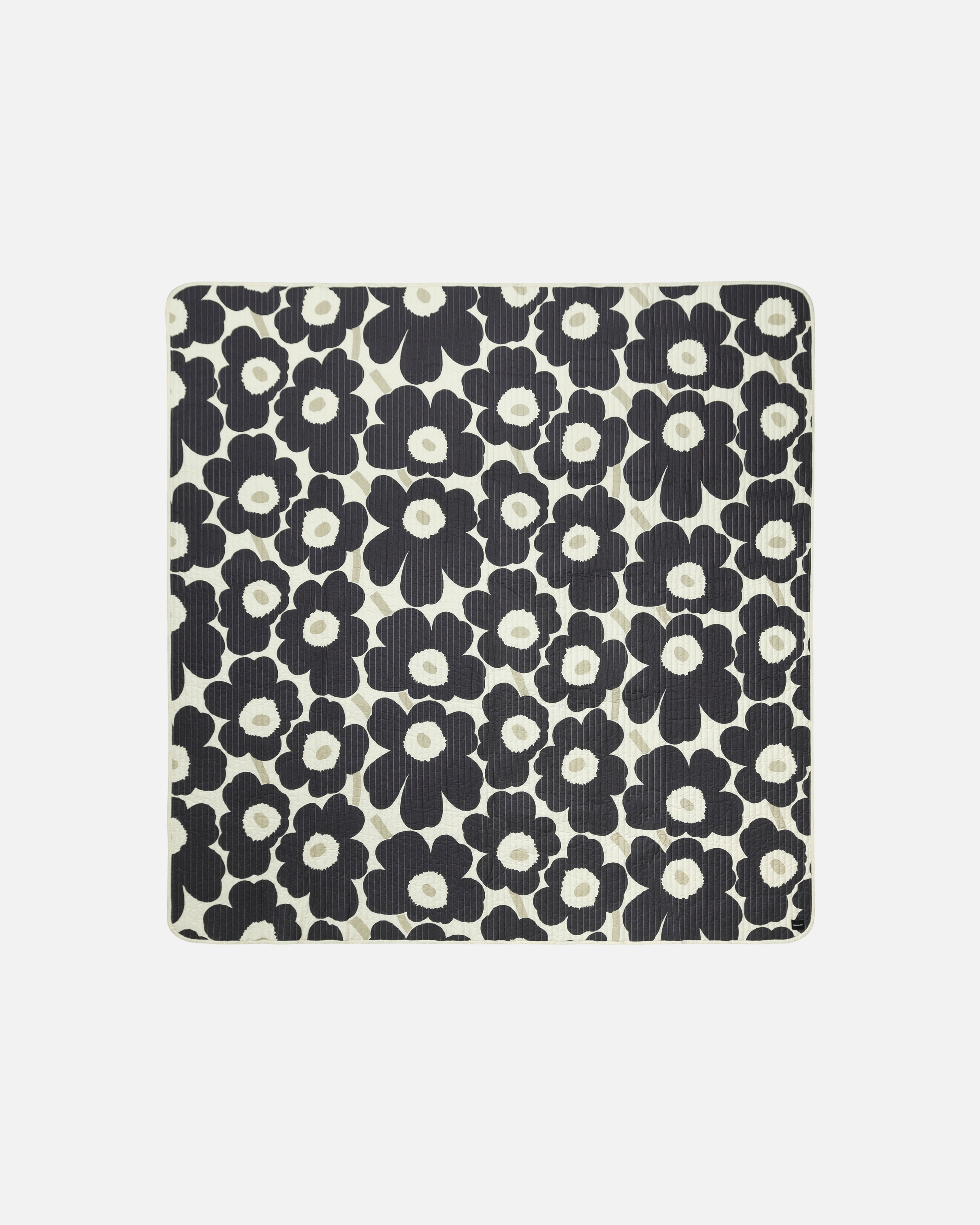 Unikko, Bedspread, charcoal,beige,