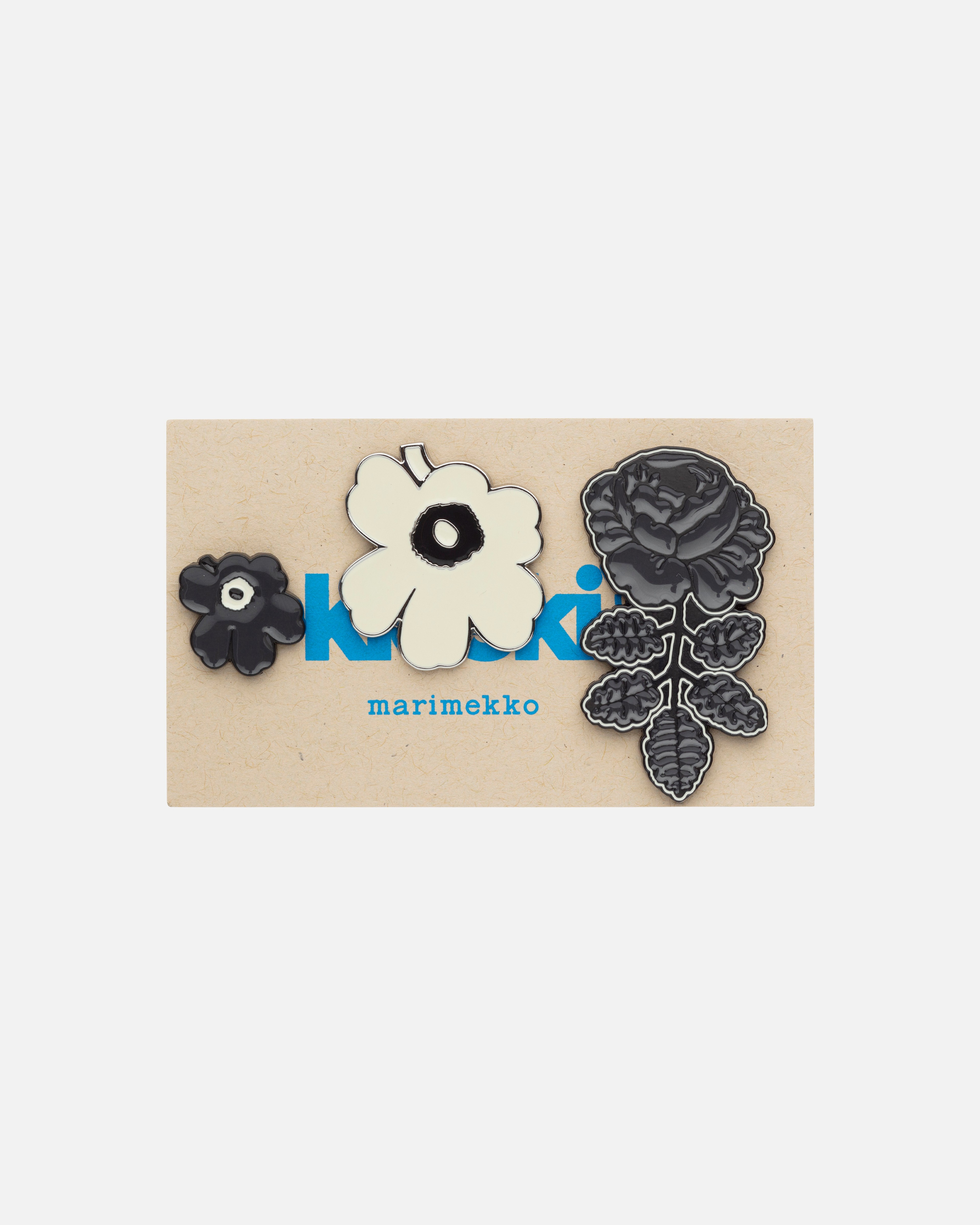 Pumpuli Set I, Kioski pin, black, white, dark grey,