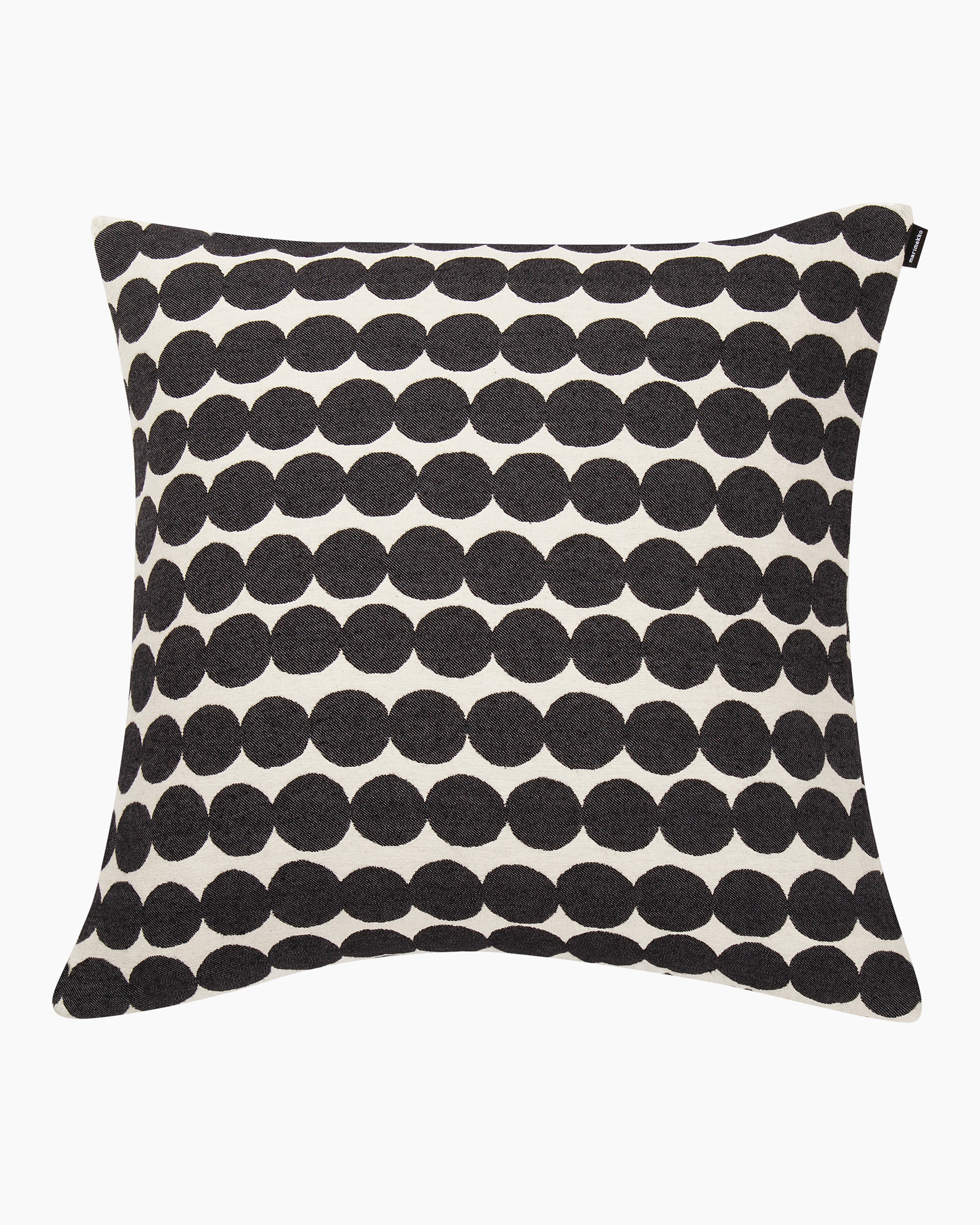 Räsymatto, Pillow cover, cotton, black,