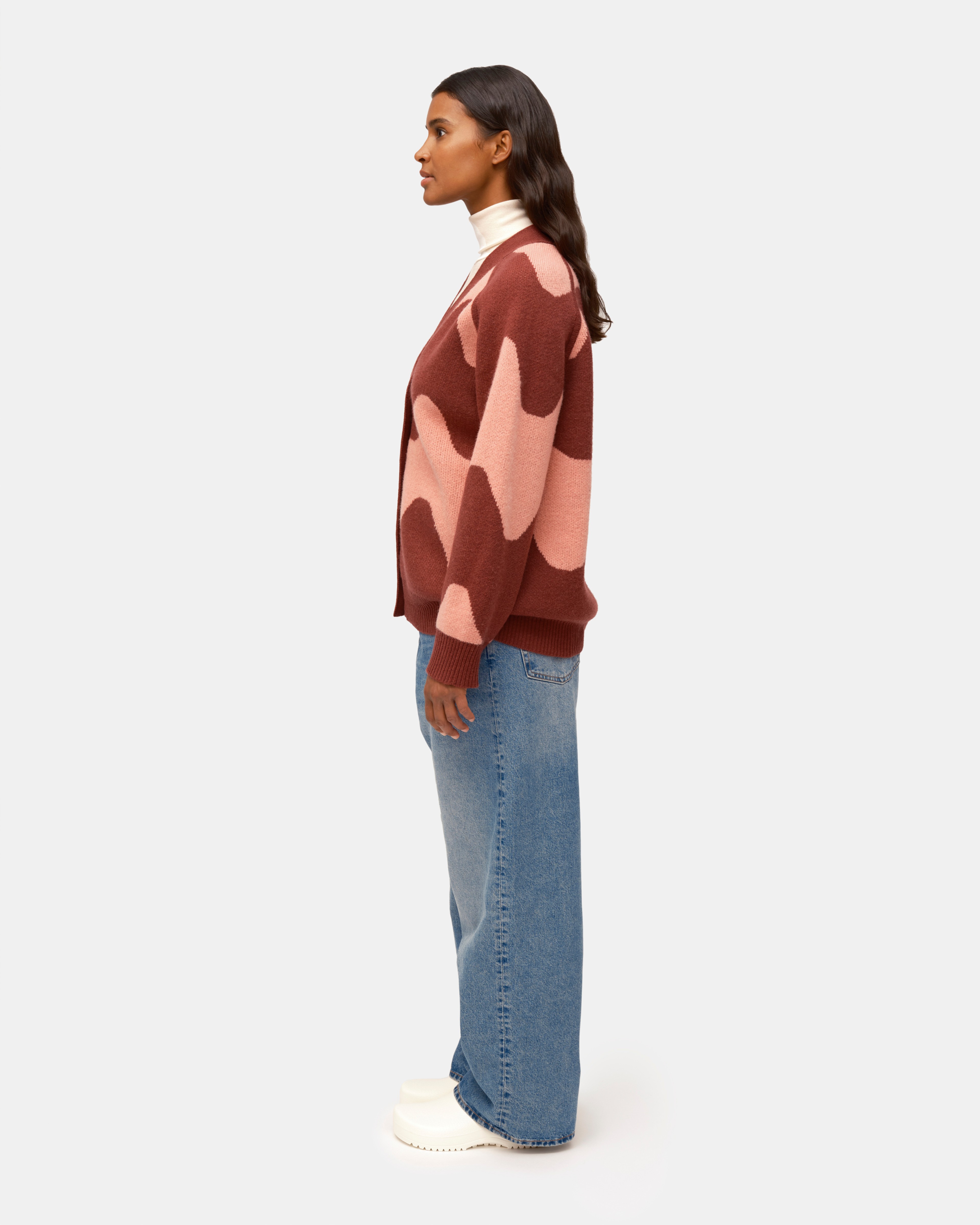 Ynja Lokki Knitted wool cardigan