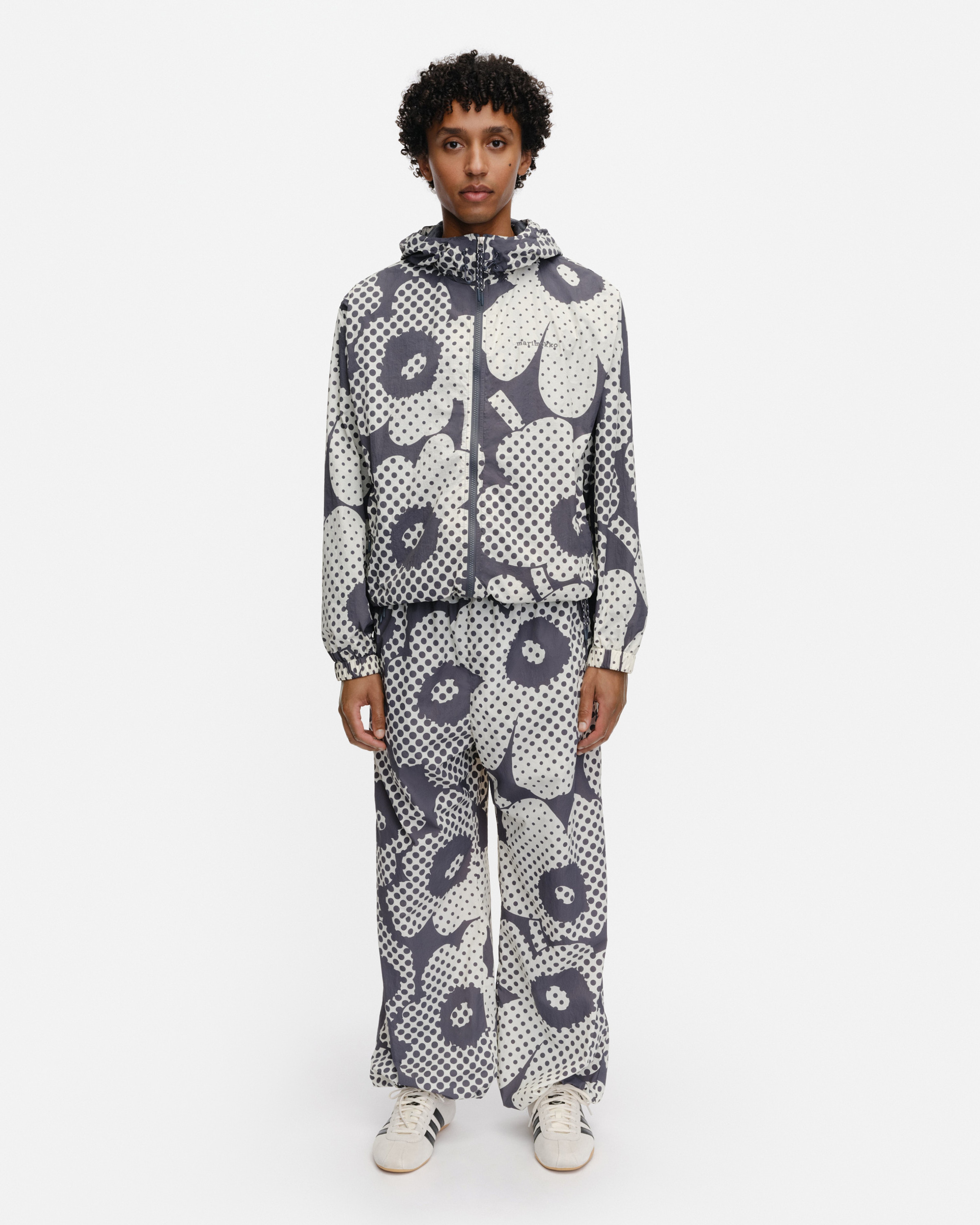 Sattuma Unikko, Kioski activewear coat, dark grey, off white,