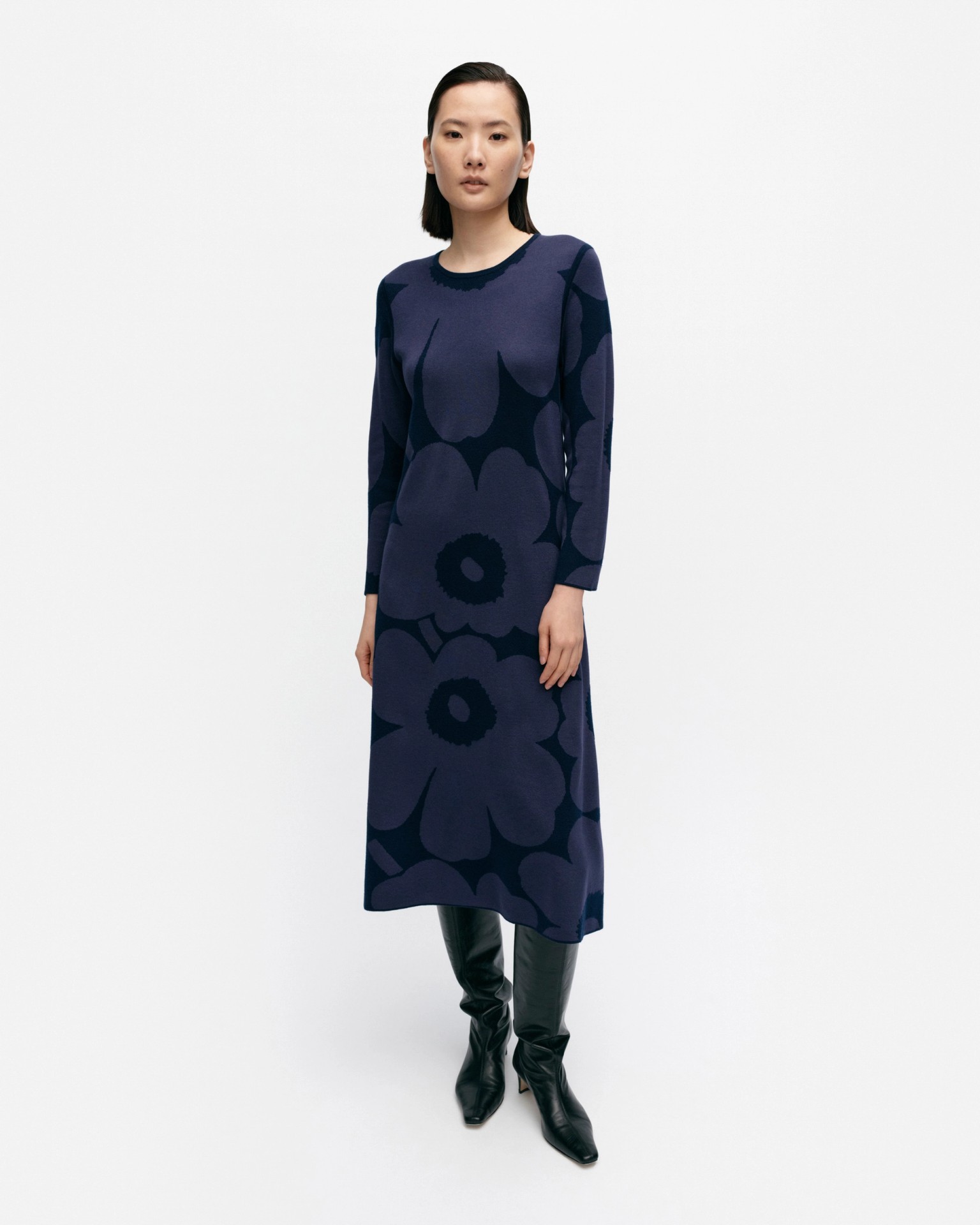 Putrido Unikko, Knitted dress, blue, dark blue,