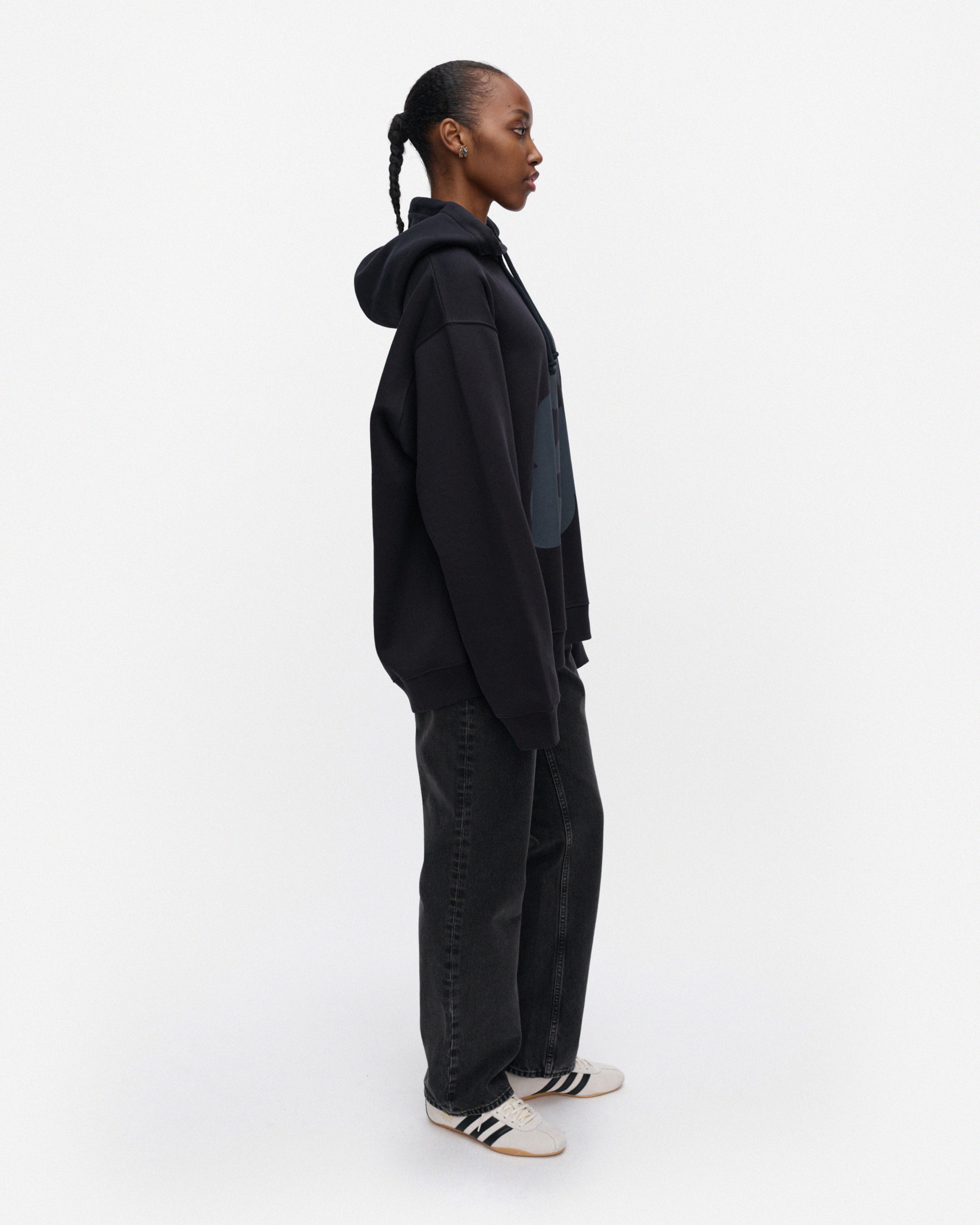 Teesi Unikko Placement, Kioski hoodie, black, dark grey,