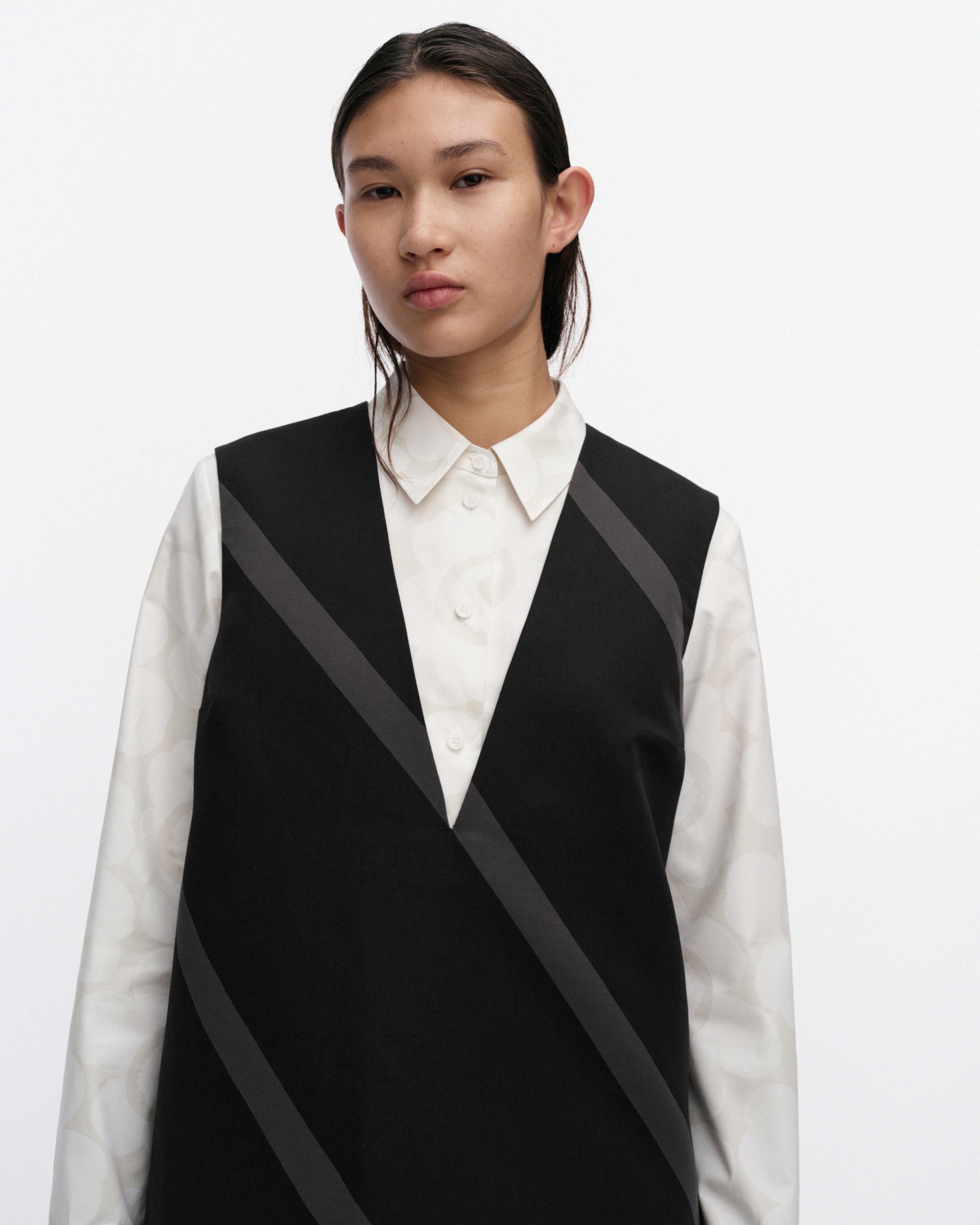 Kiuru Basso, Dress, black, dark grey,
