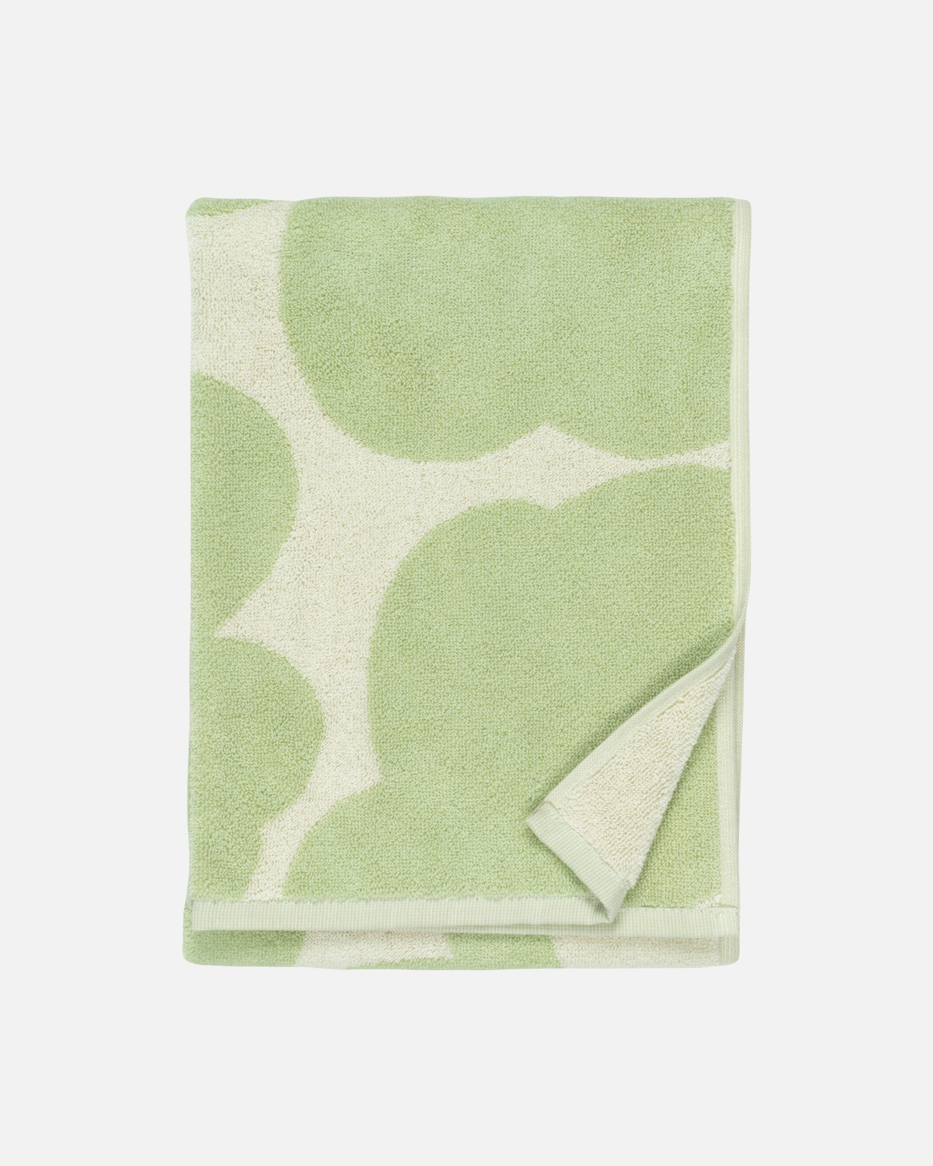 Unikko, Hand towel, off white,sage,