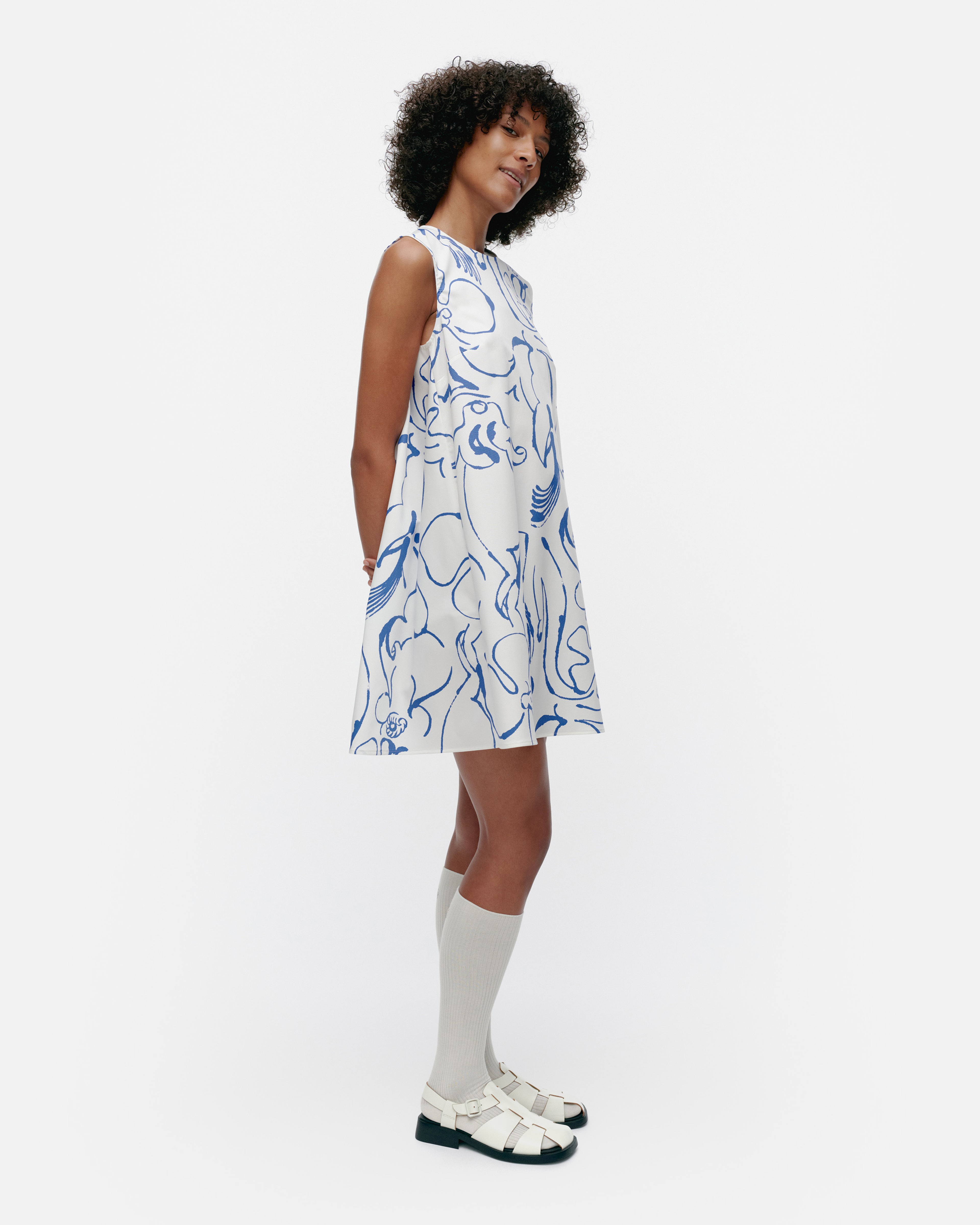 Palatsi Baluns, Marimini dress, white, blue,