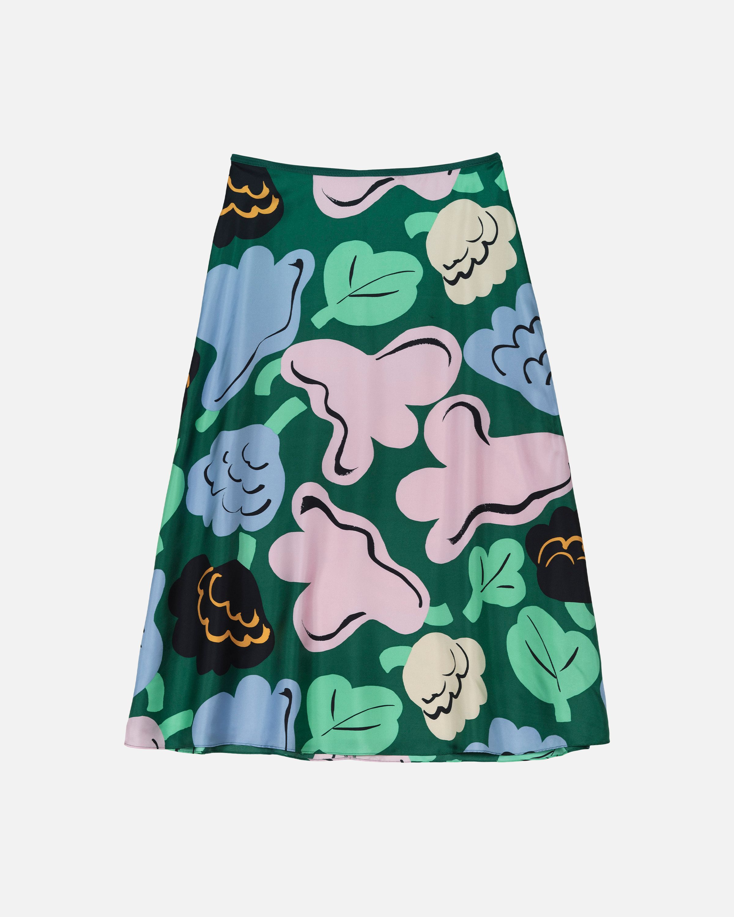 Koostumus Kukasta Kukkaan Silk skirt | Marimekko