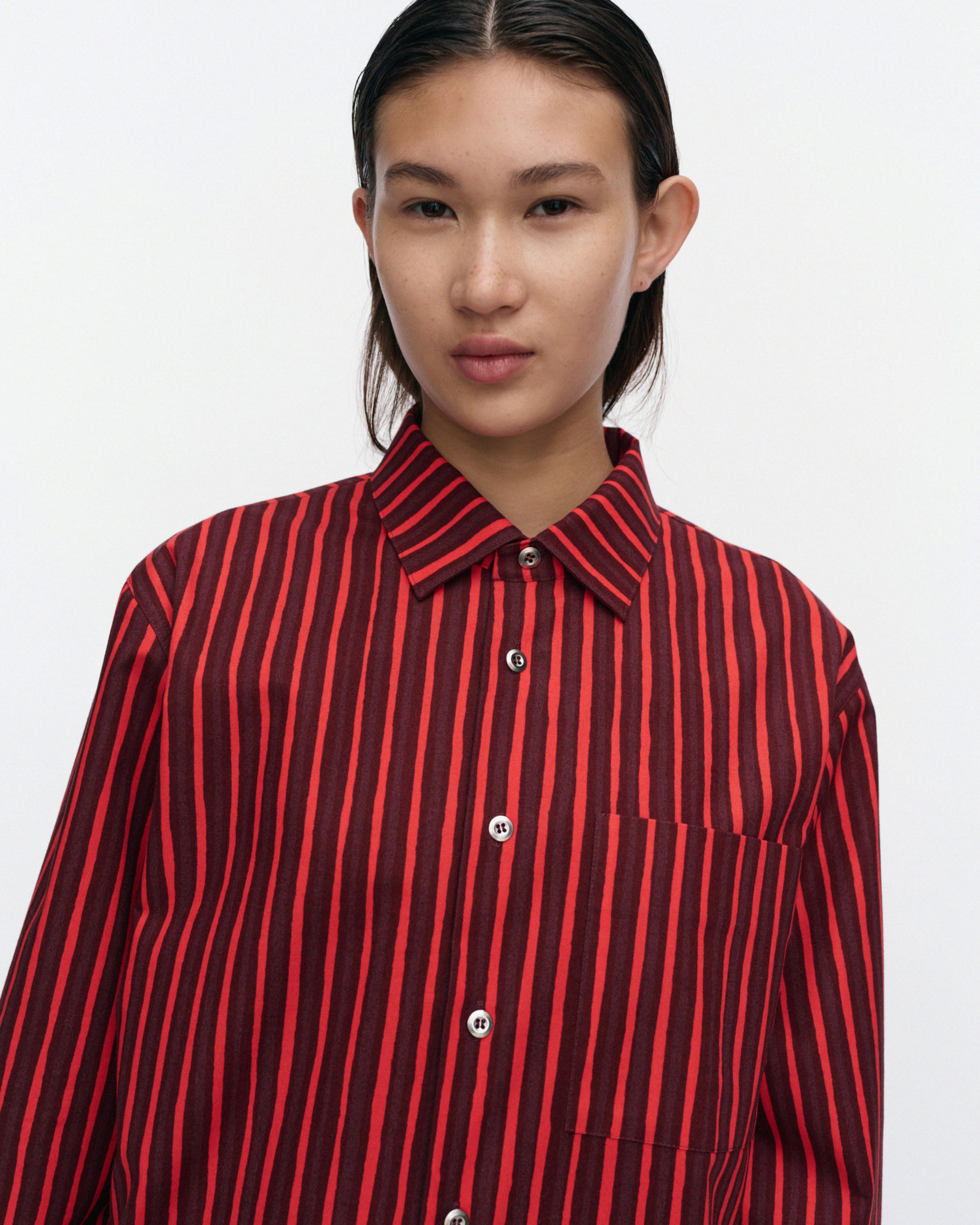 Jokapoika, Kioski cotton shirt, wine red, red,