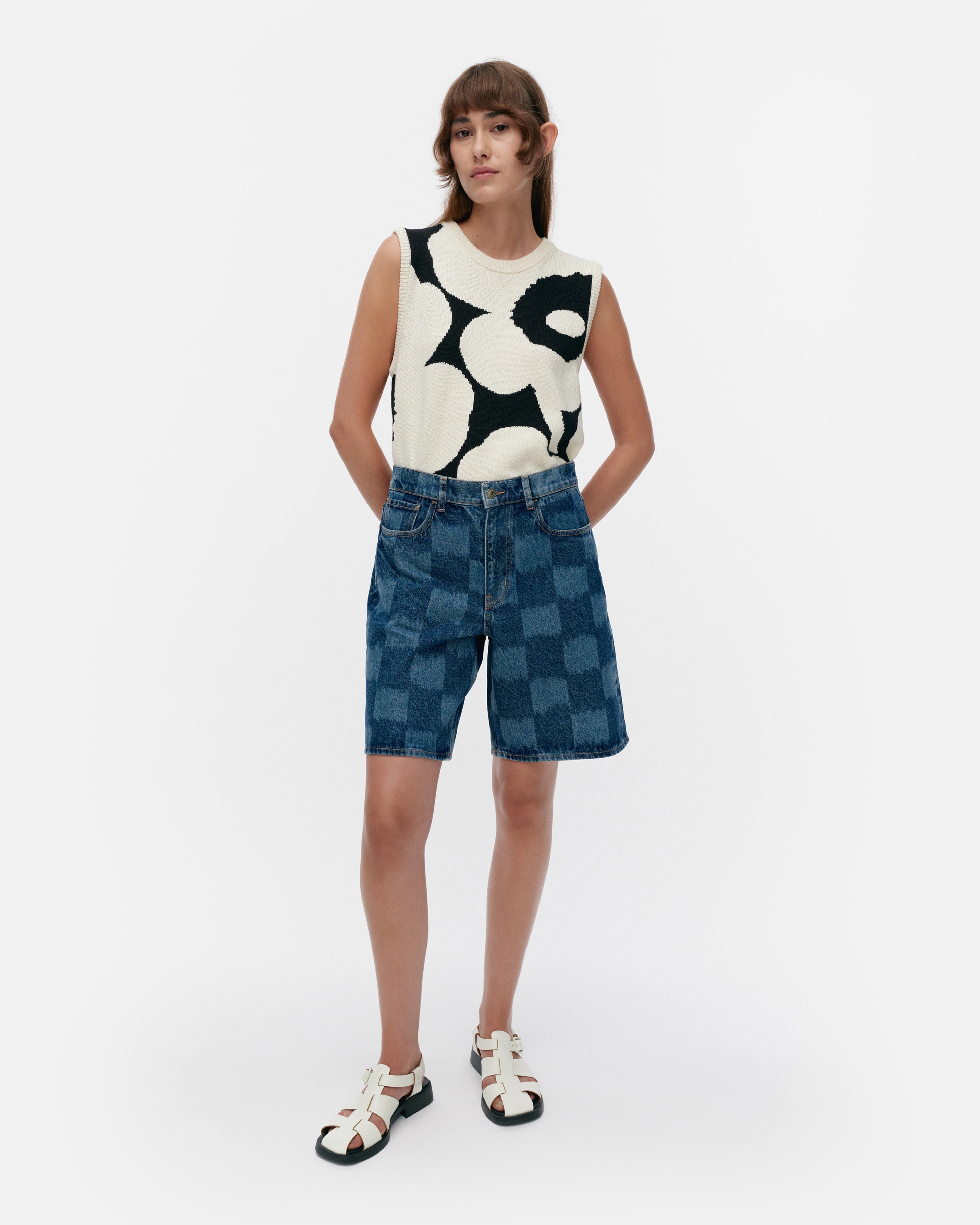 Maridenim Marssi Jäkälä, Jean shorts, mid indigo,