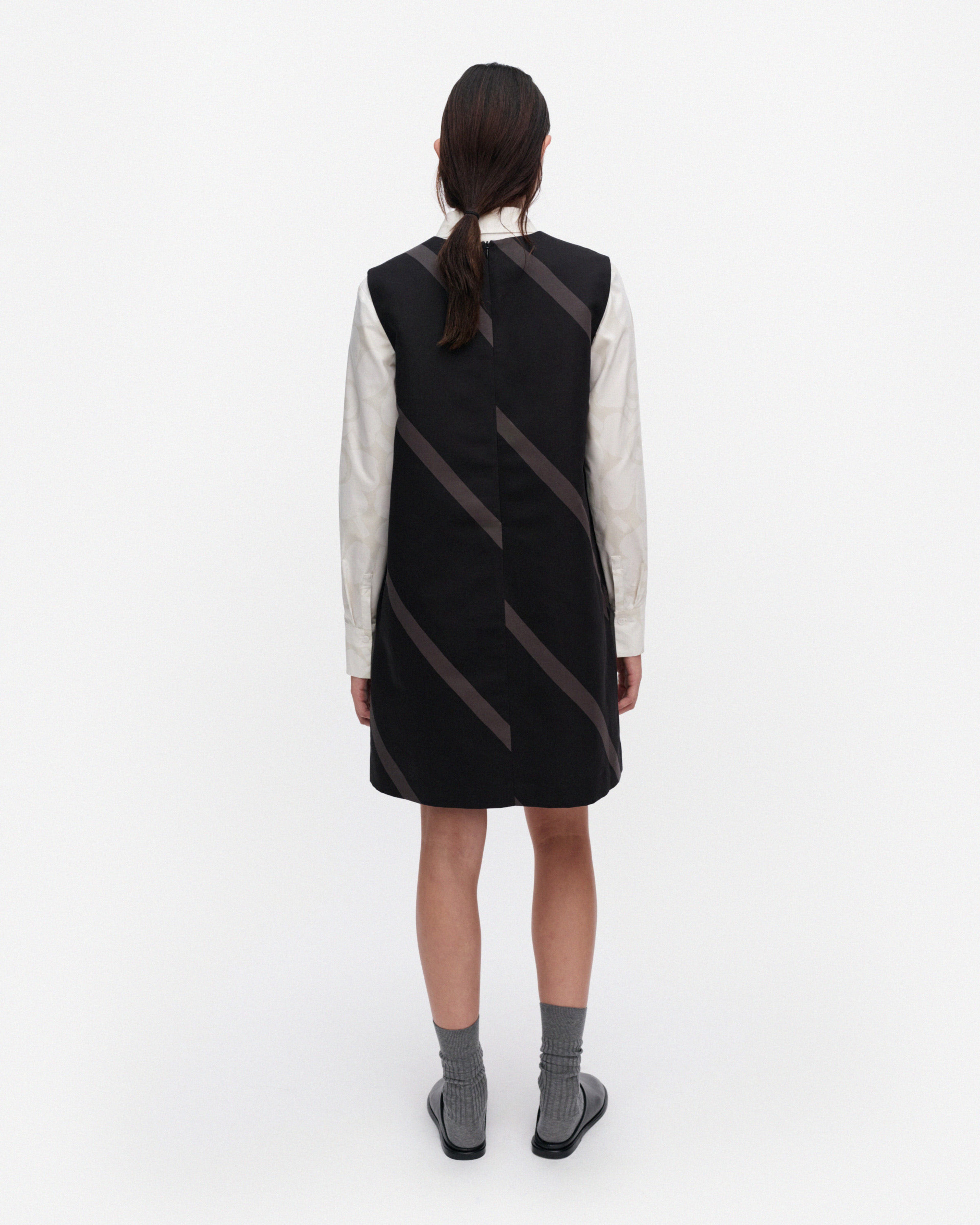Kiuru Basso, Dress, black, dark grey,
