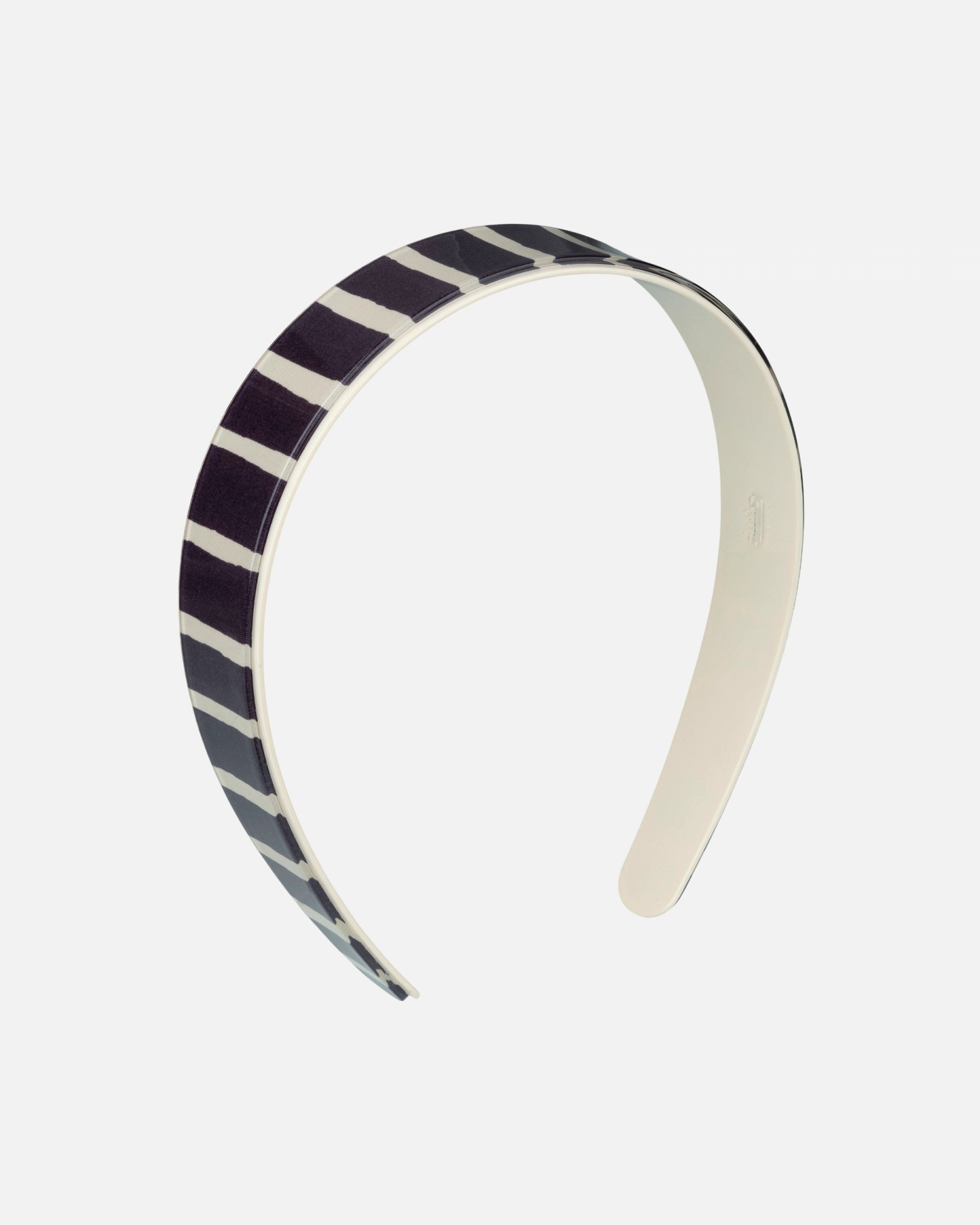Piccolo Hairband, dark brown, off-white,