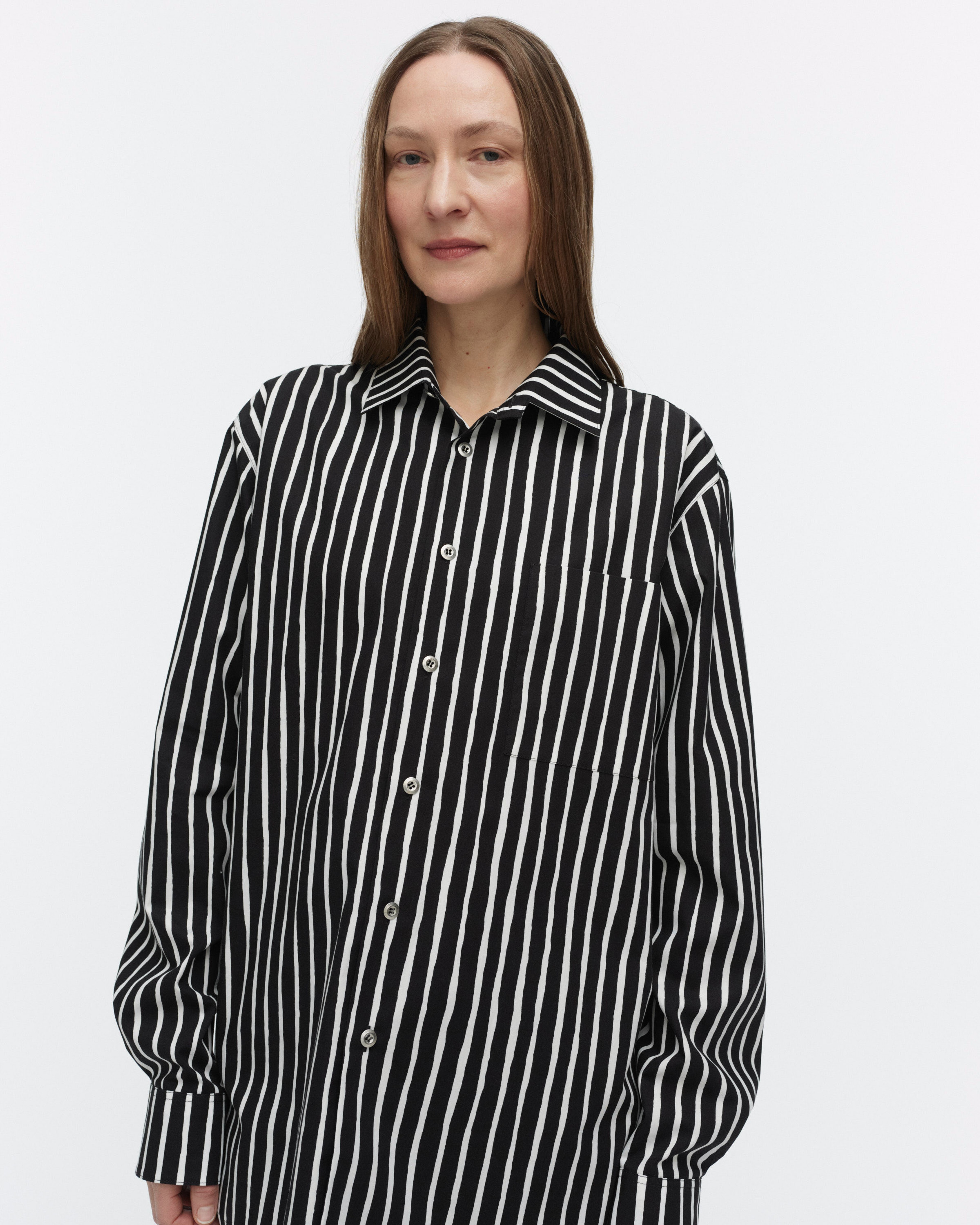 Jokapoika, Kioski cotton shirt, black, white,