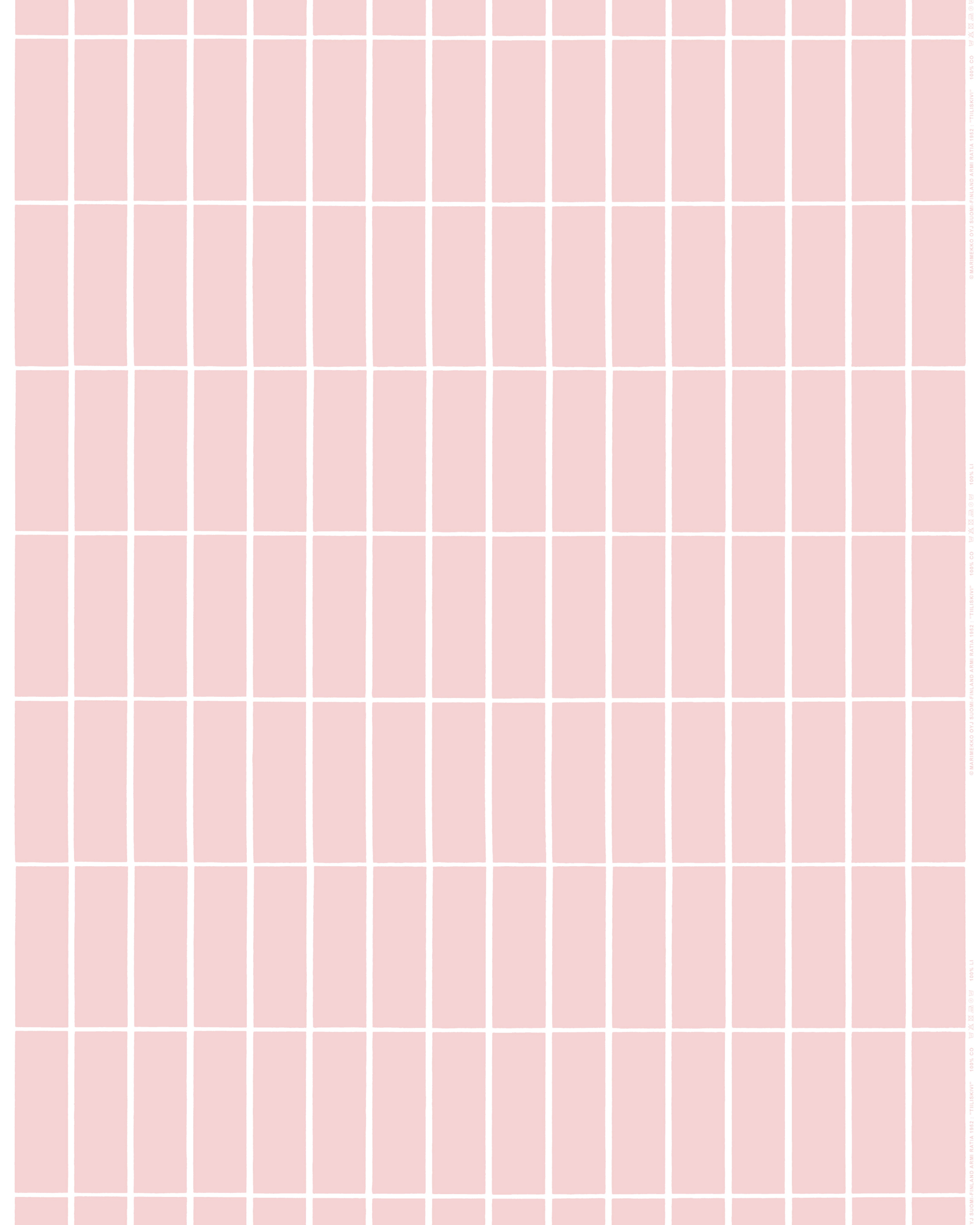 Tiiliskivi, Baumwollgewebe, Rosa, Naturweiß,