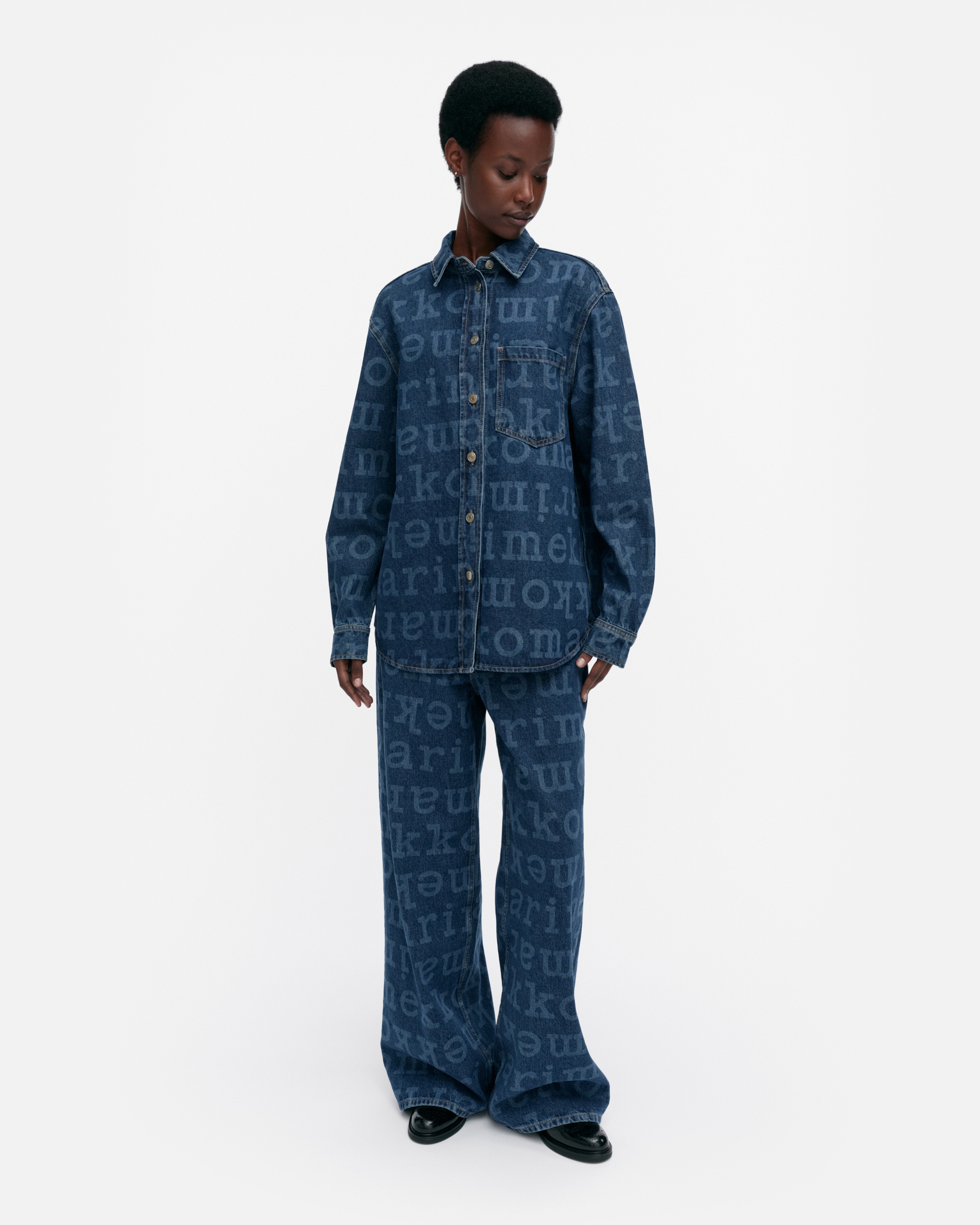 Maridenim Vaihe Logo Denim shirt