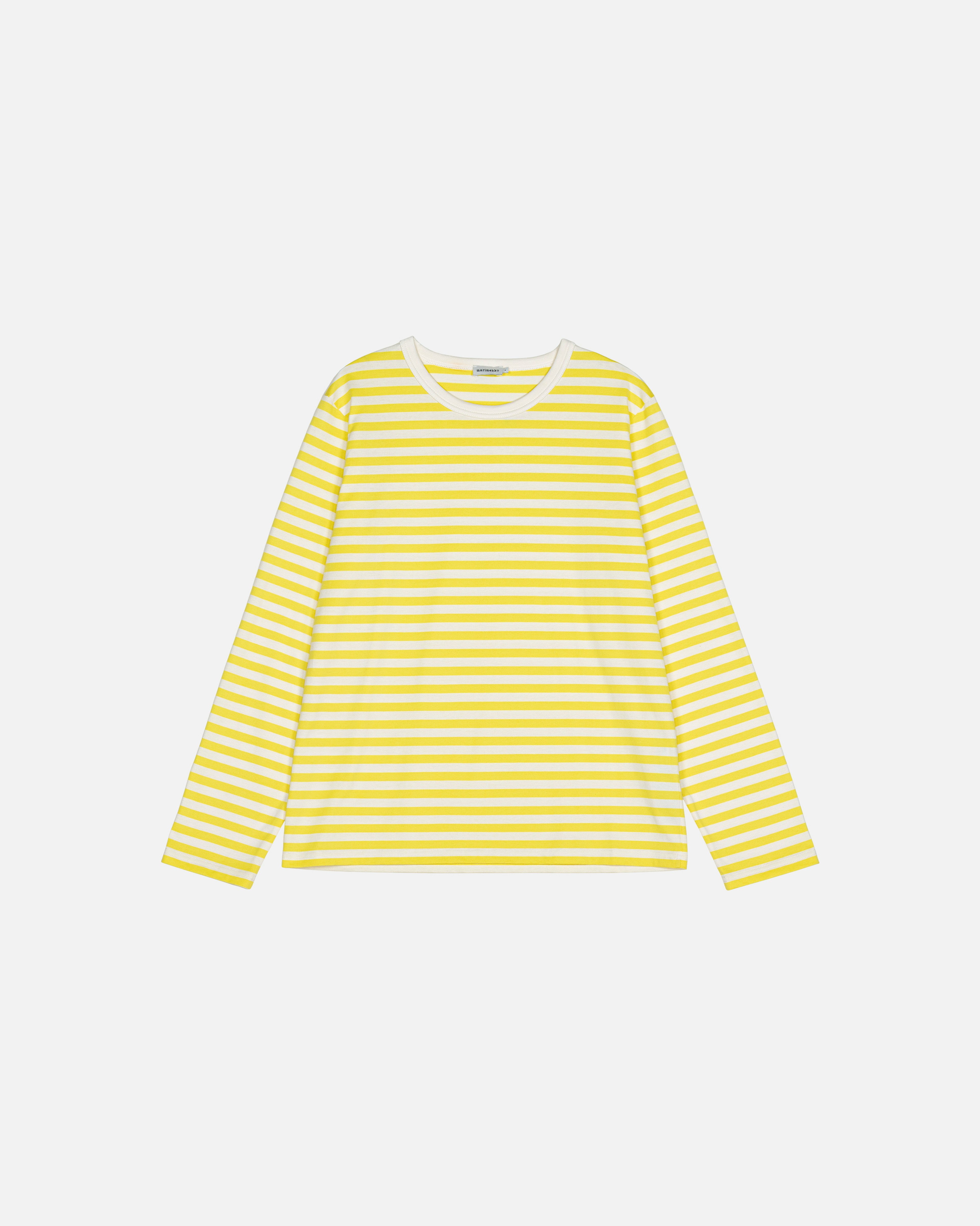 Tasaraita unisex, Jersey shirt, yellow, off white,