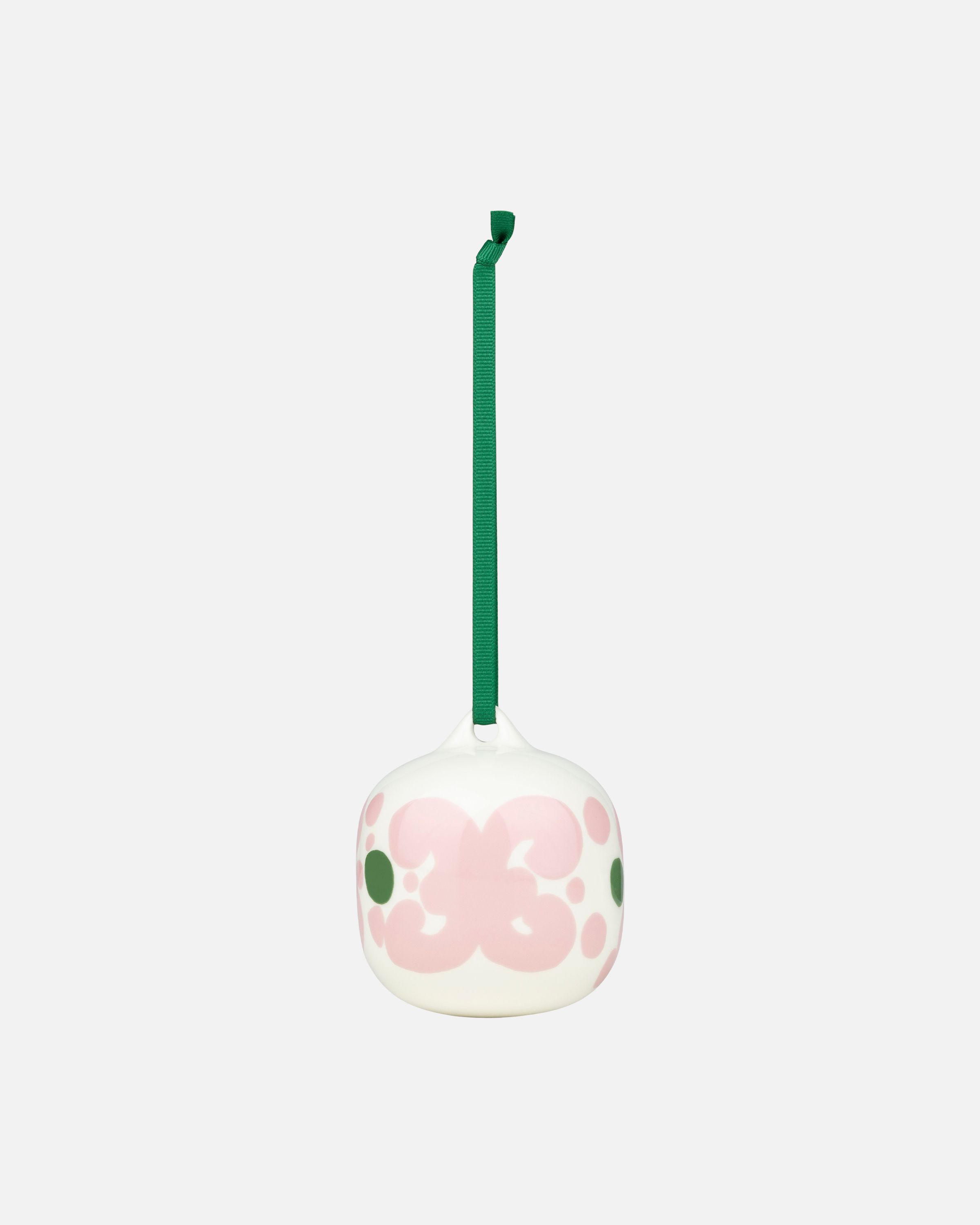 Keidas Collectible ornament white, pink, green | Marimekko