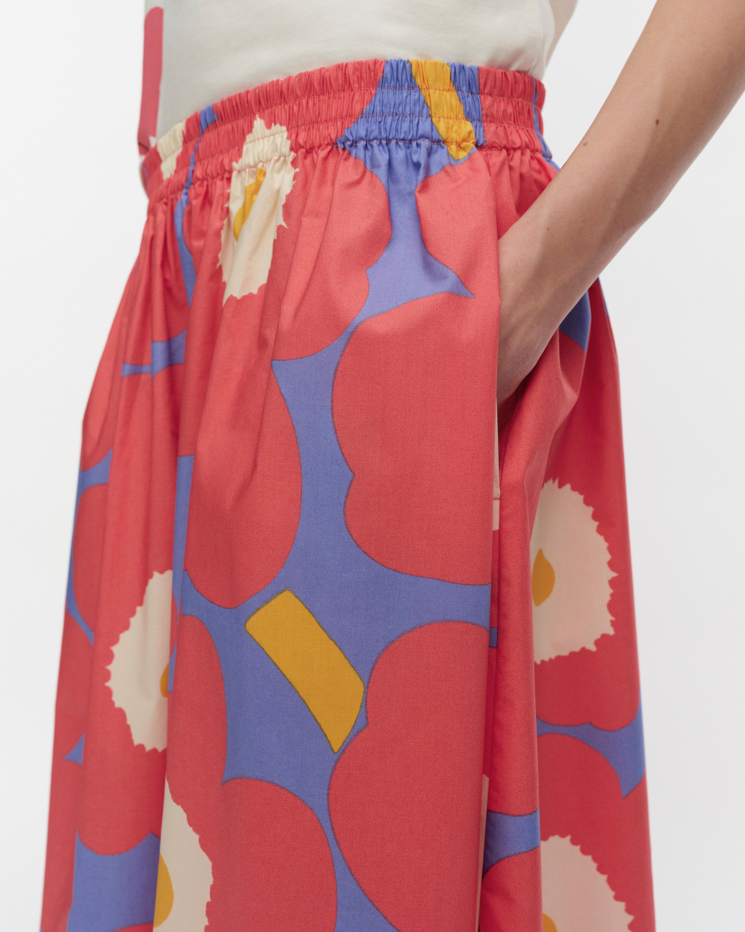 Garrel Unikko Skirt red, blue, orange | Marimekko