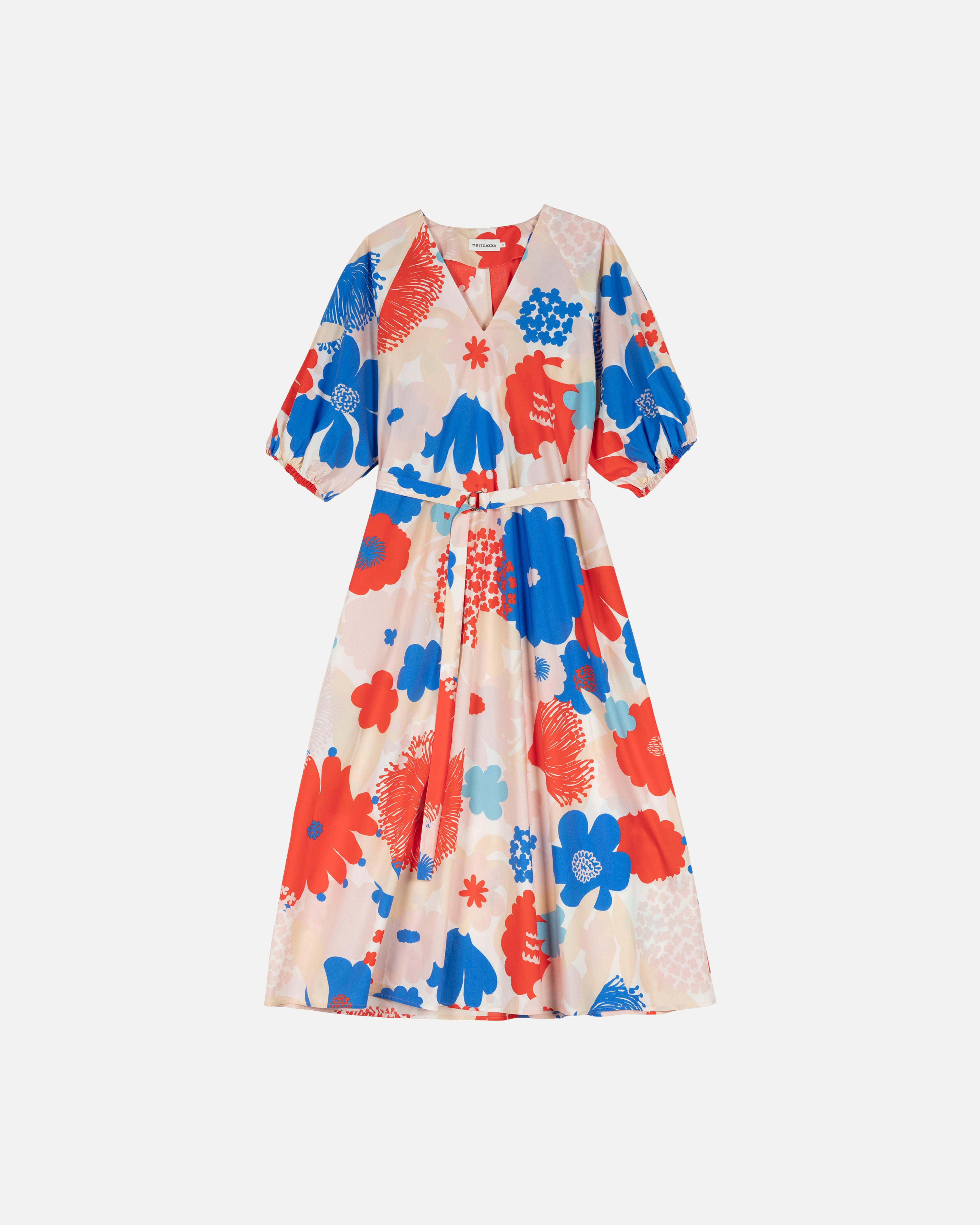 Kimppu Suvikimppu, Dress, off white, blue, red, peach,