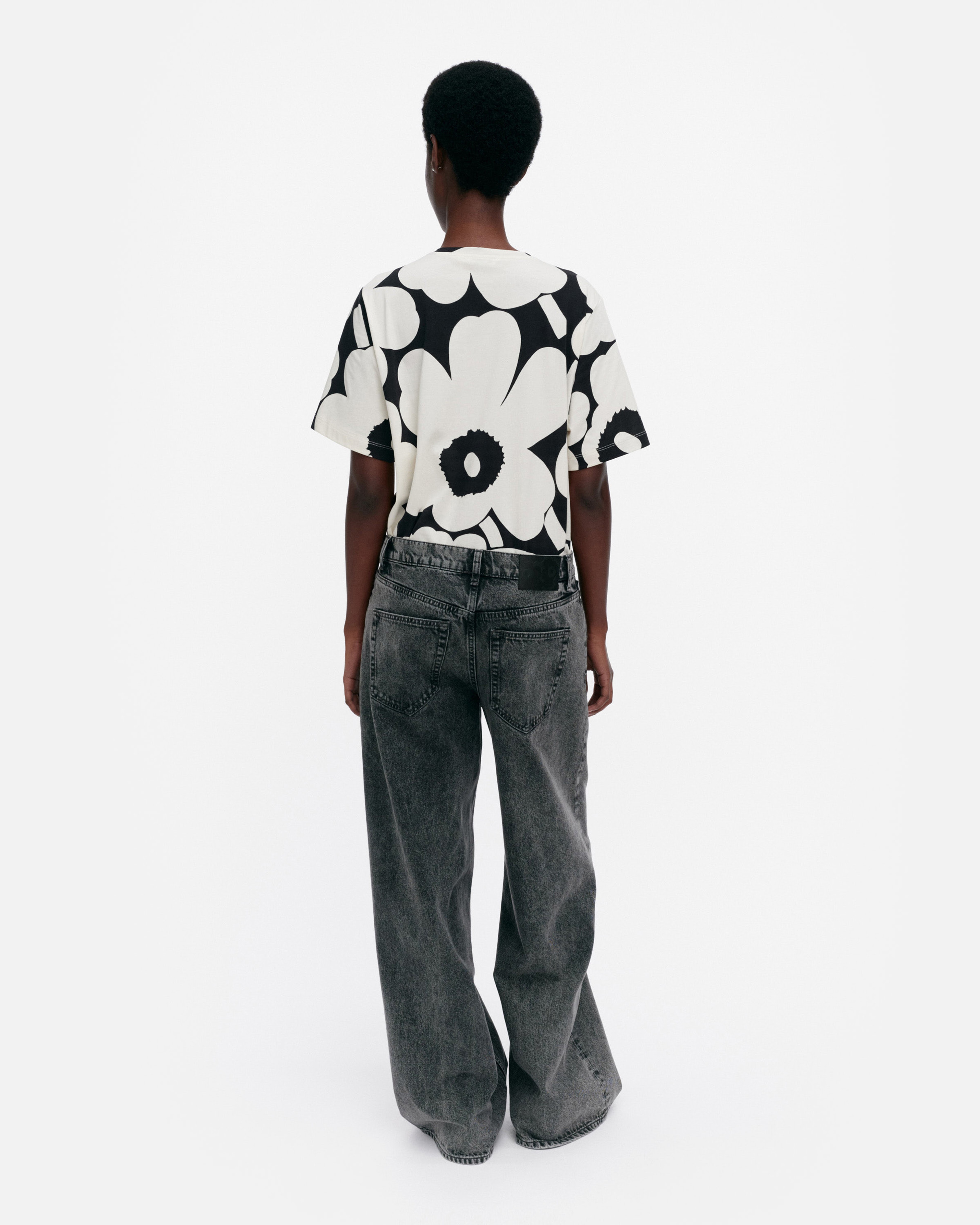 Tunnit Unikko, T-Shirt, Cremeweiß, Schwarz,