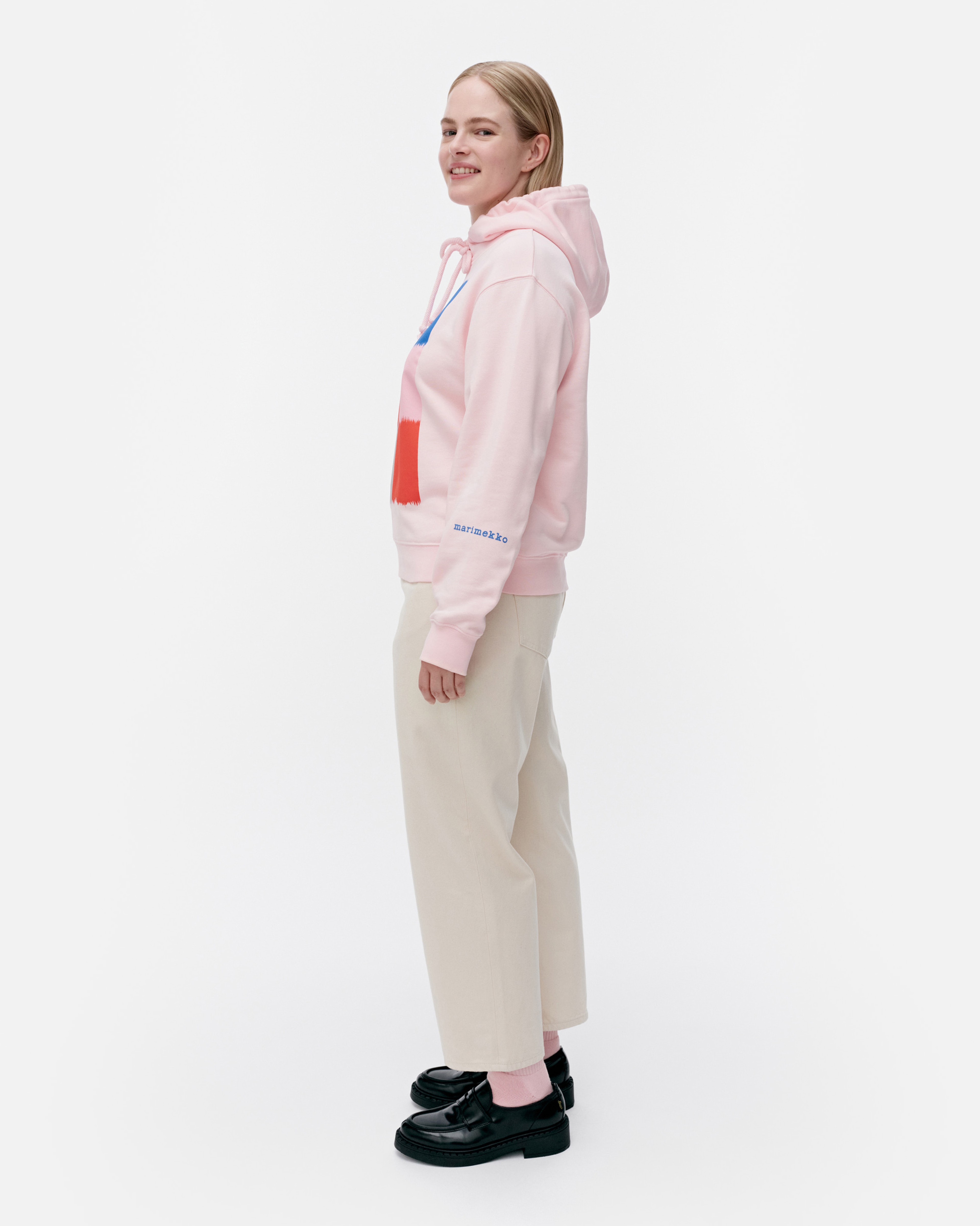Rondi Ostjakki Placement, Kapuzenpullover „Kioski“, Hellrosa, Rot, Blau,