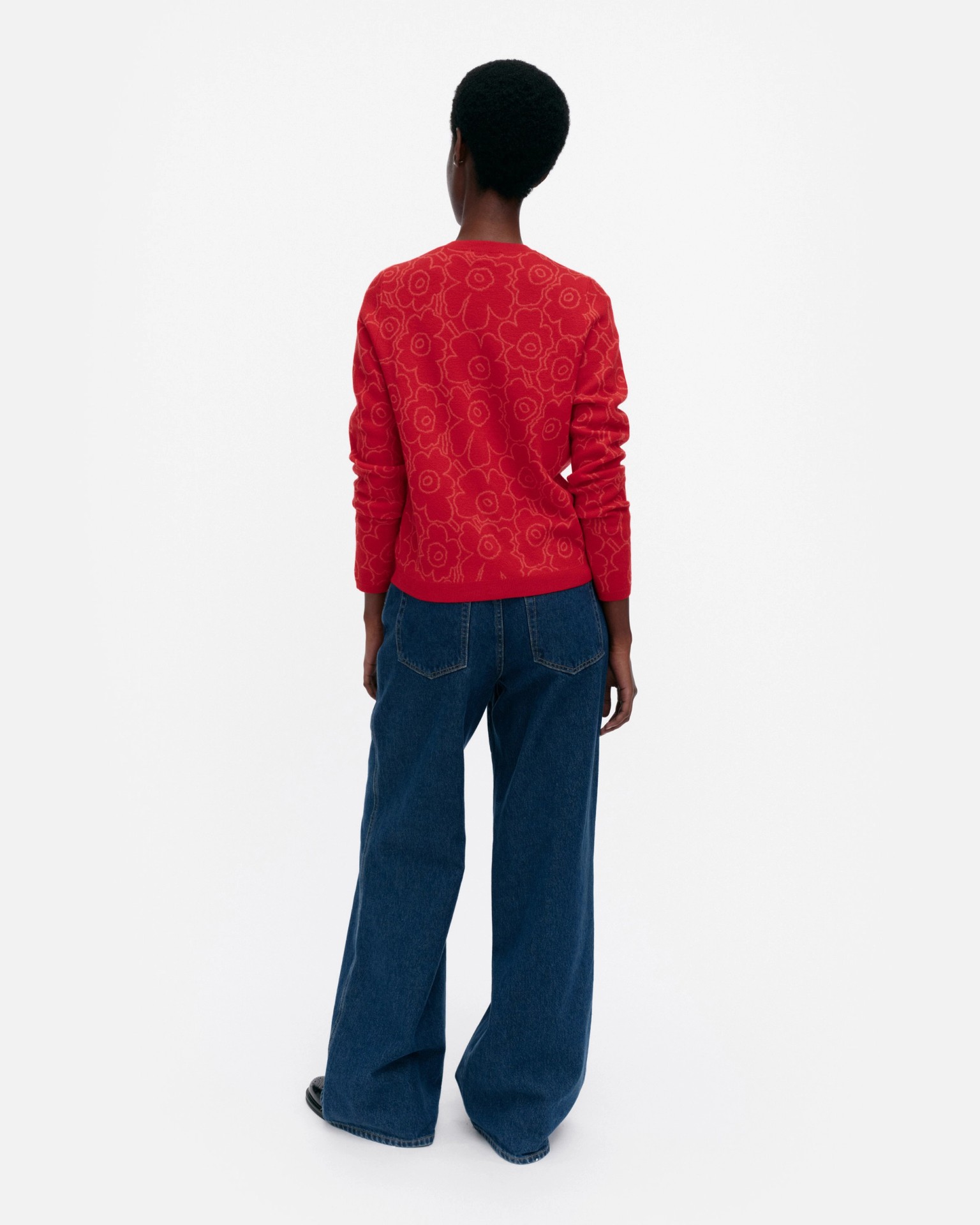 RWS Mutka Mini Piirto Unikko, Knitted cardigan, red, red,