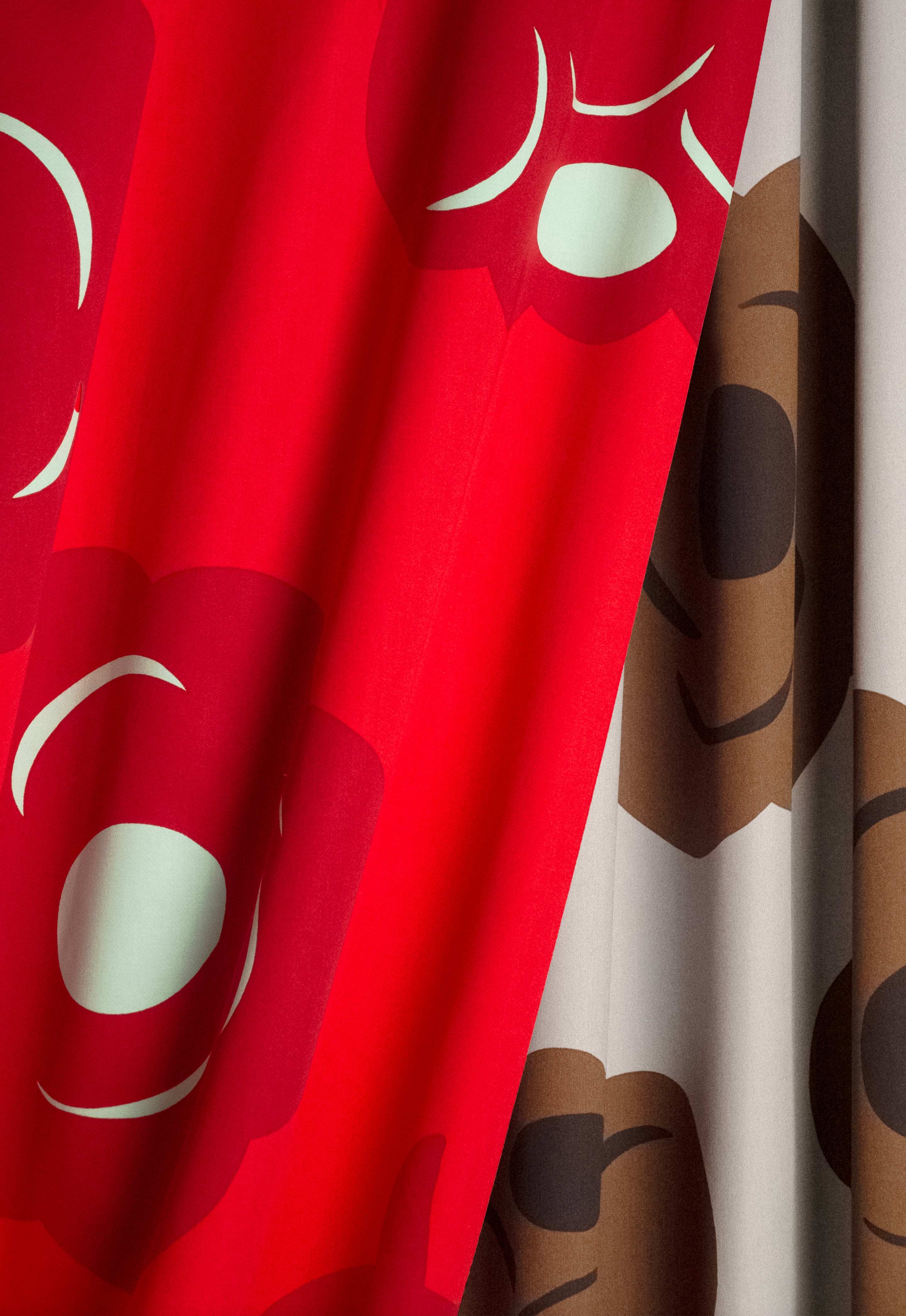 Red and brown prints from Copenhagen fashion week.