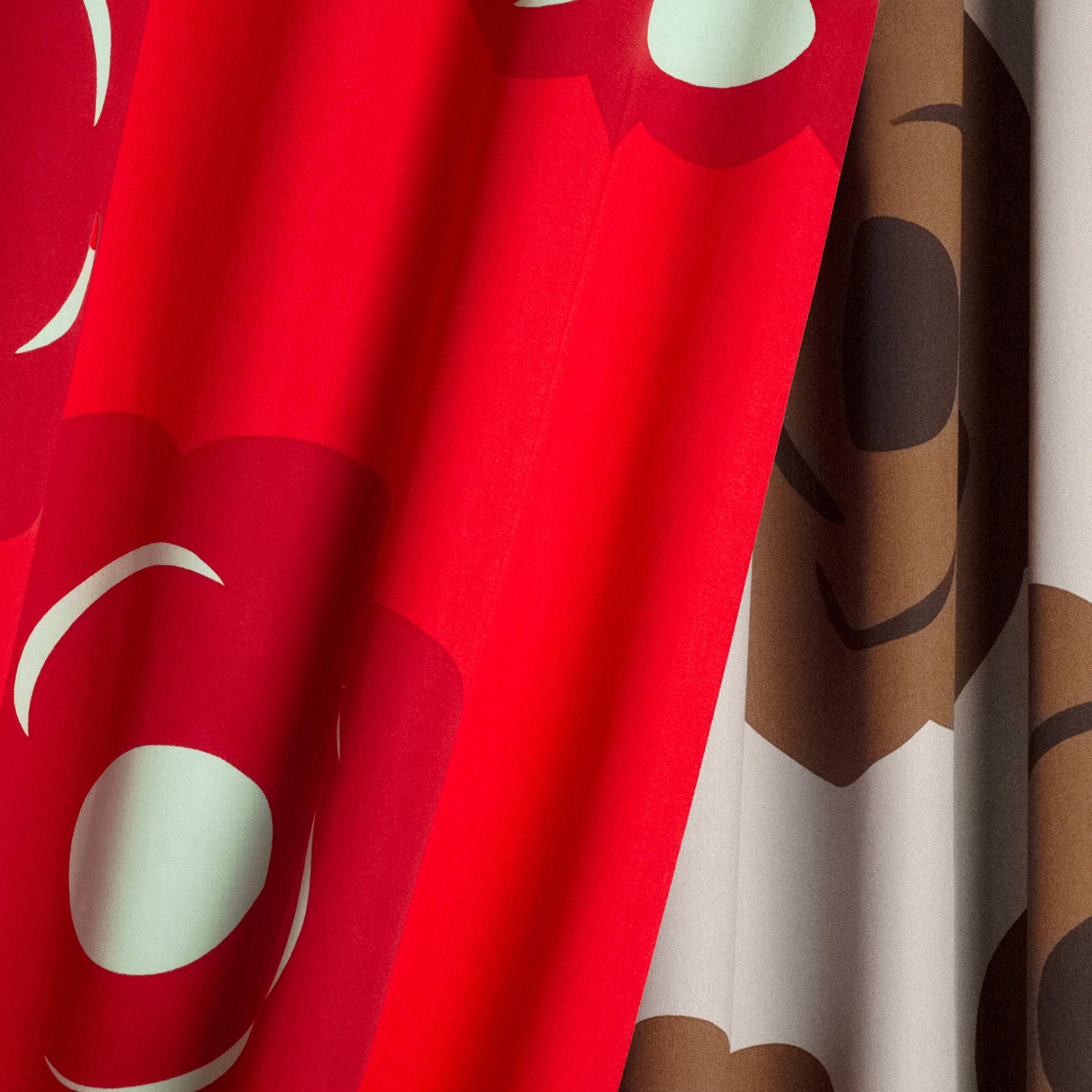 Red and brown prints from Copenhagen fashion week.