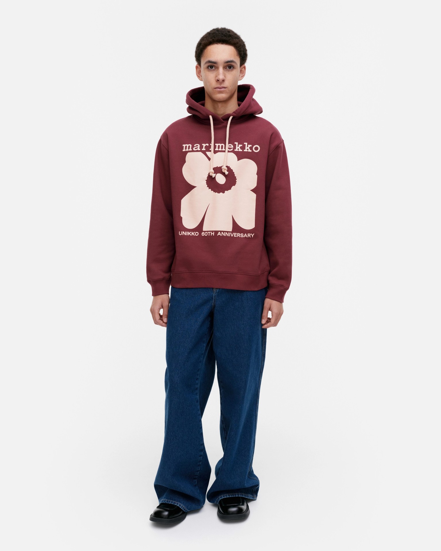 Luuppi Unikko Placement, Kioski hoodie, wine red, rose,
