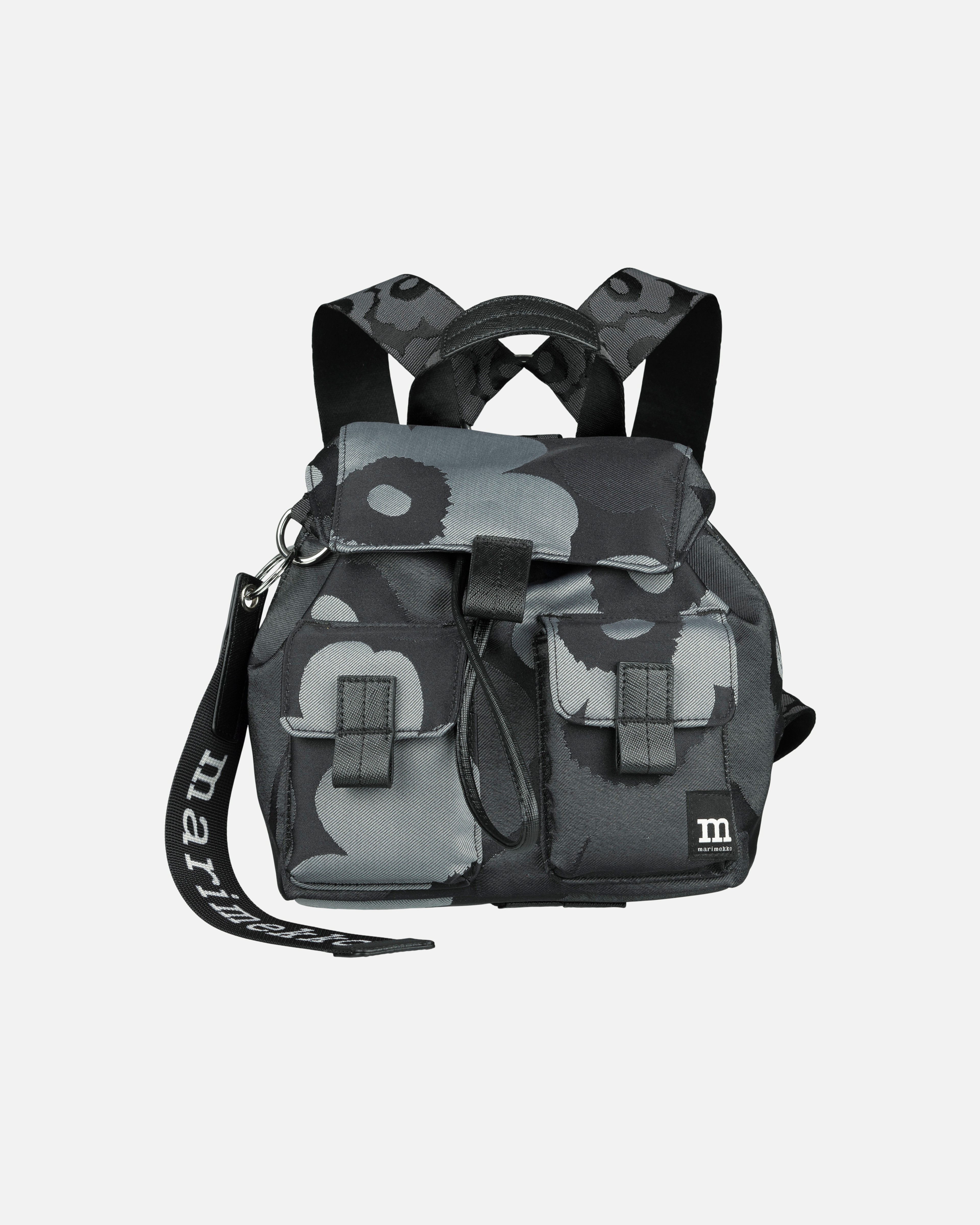 Everything Backpack S Unikko, Backpack, grey, dark grey, black,