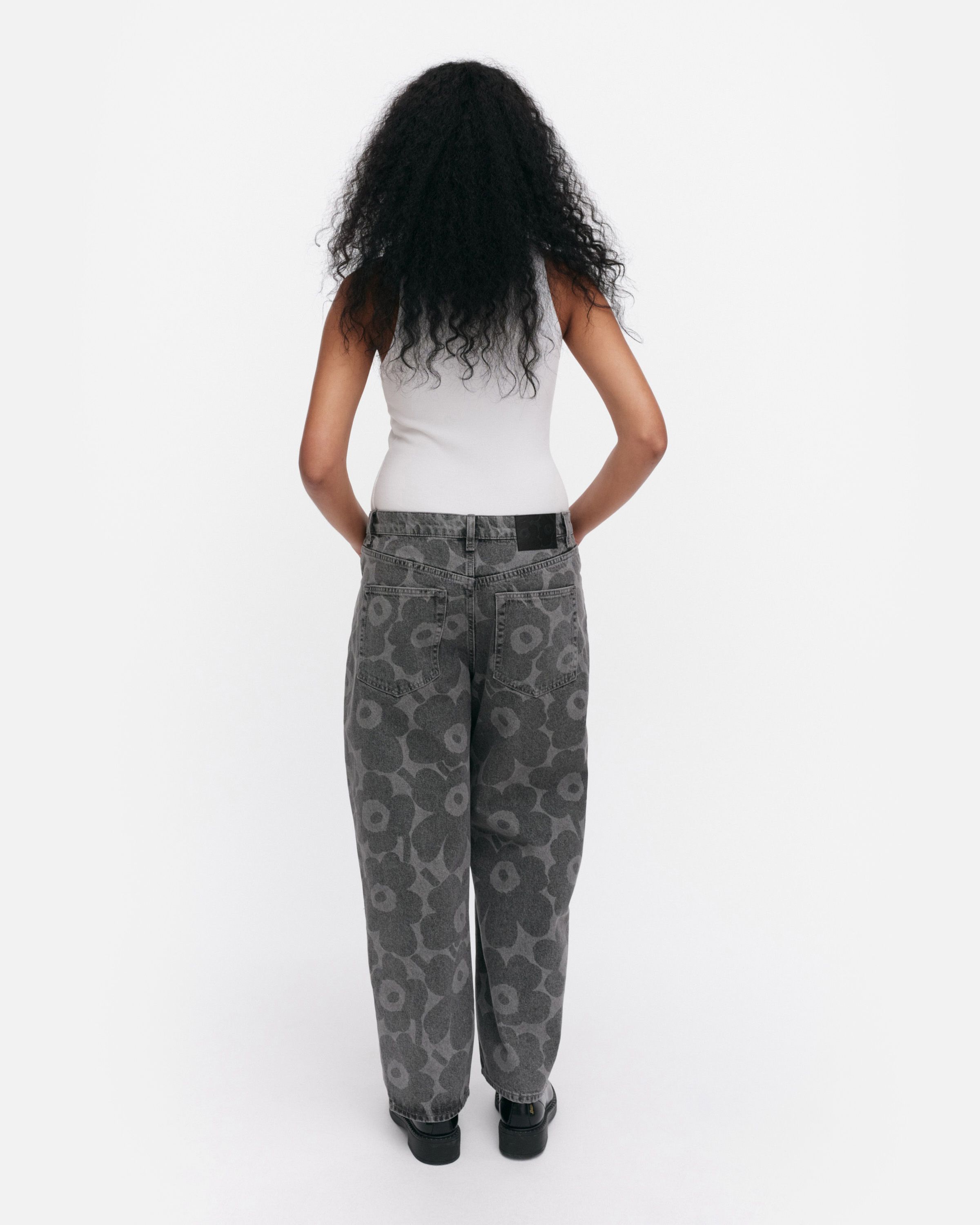 okappii 様　Unikko Jesns Maridenim Barrel Unikko Jeans | Marimekko