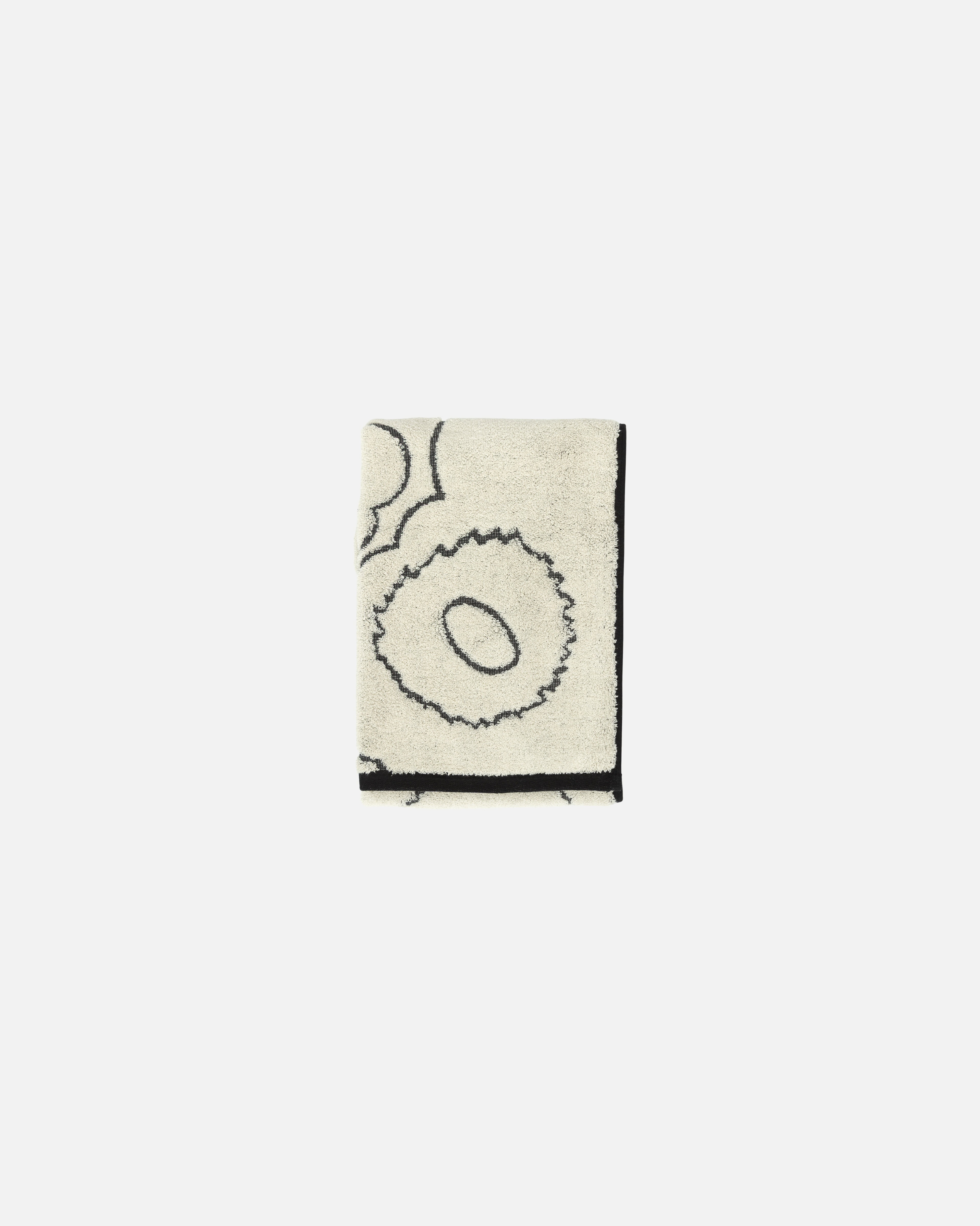 Piirto Unikko, Hand towel, off white,black,