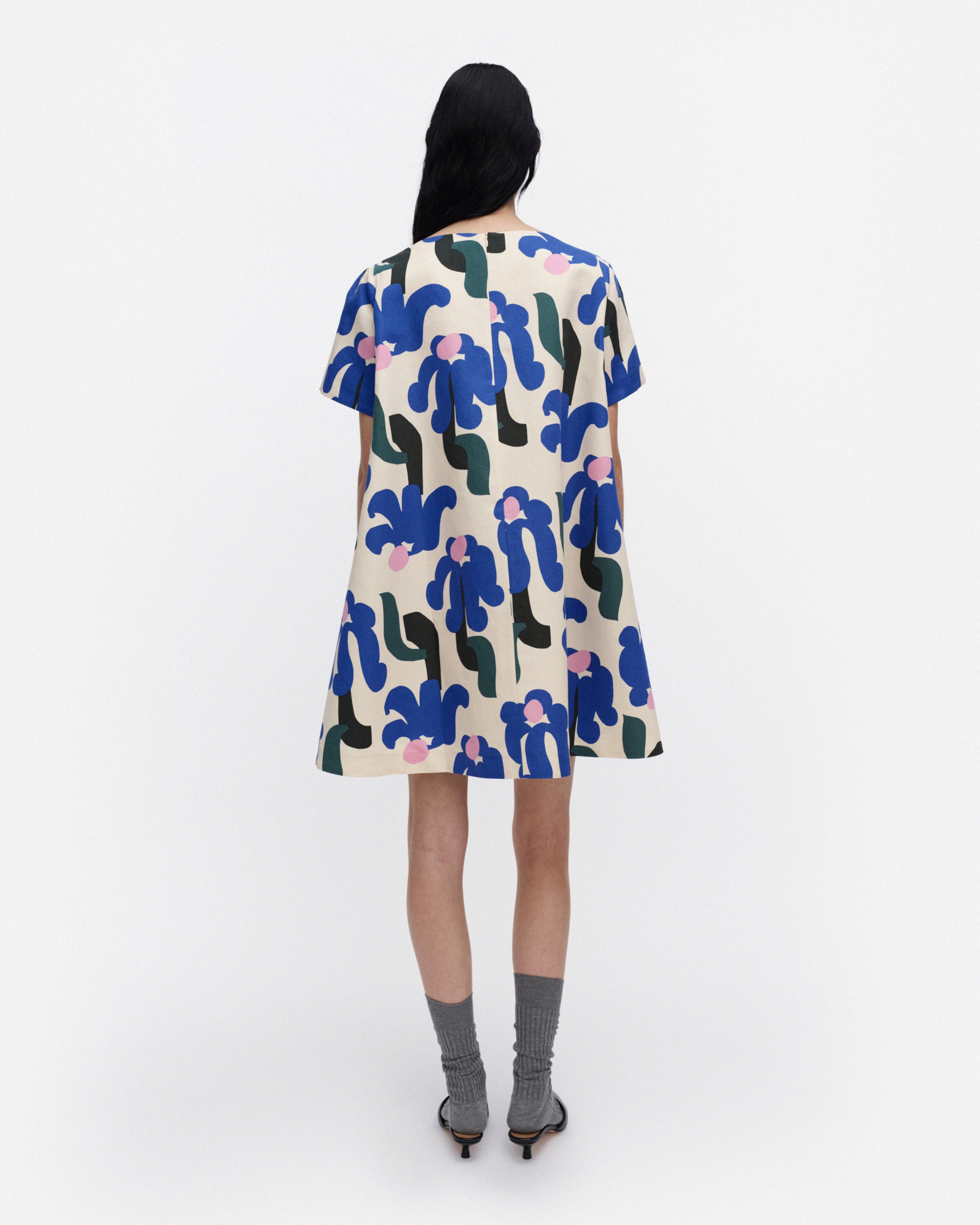 Hivuttaa Kukkahattu, Dress, 856-beige, blue, green,