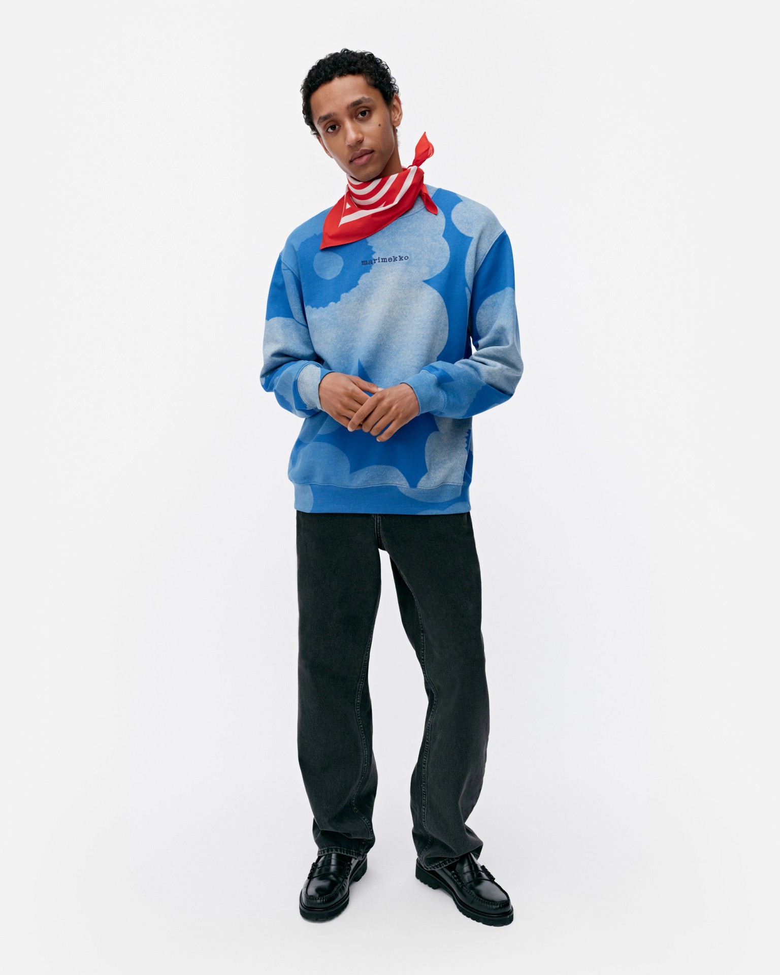 Loisto Unikko, Kioski sweatshirt, blue, off white,