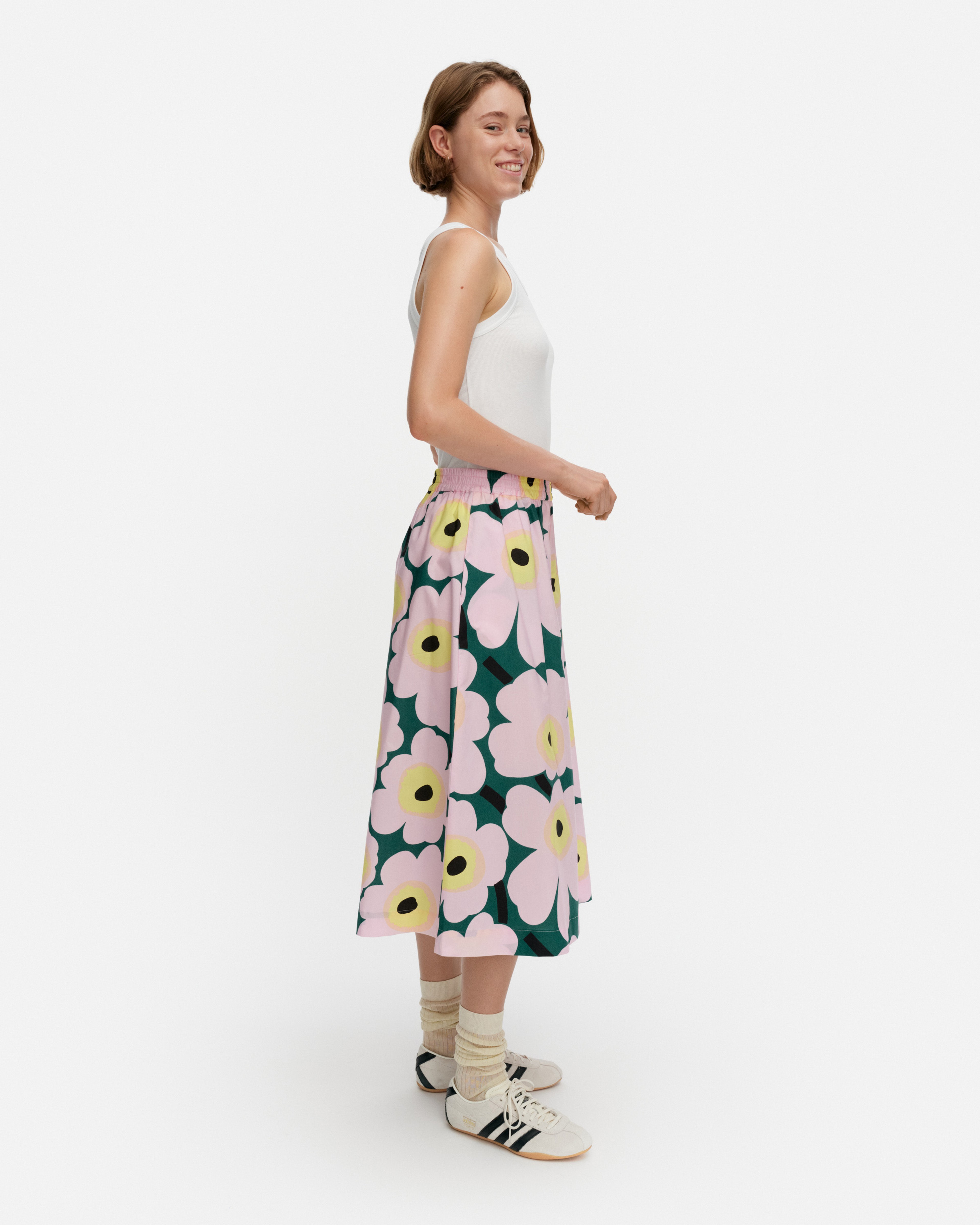 Ae Kearte Unikko, Trousers, green, pink, yellow,