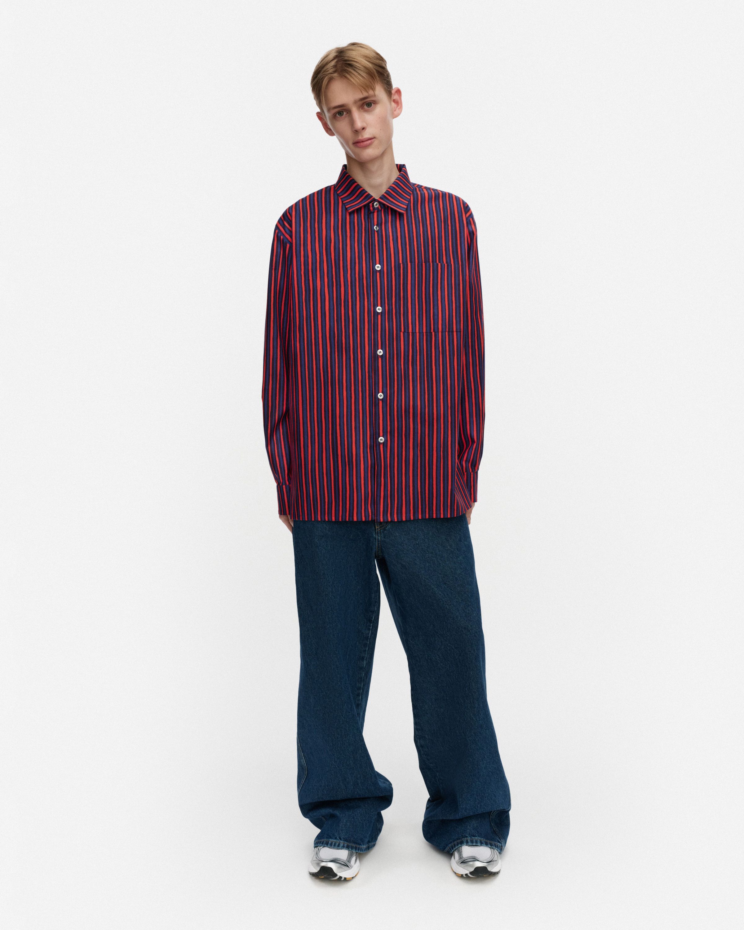 Jokapoika Kioski cotton shirt | Marimekko