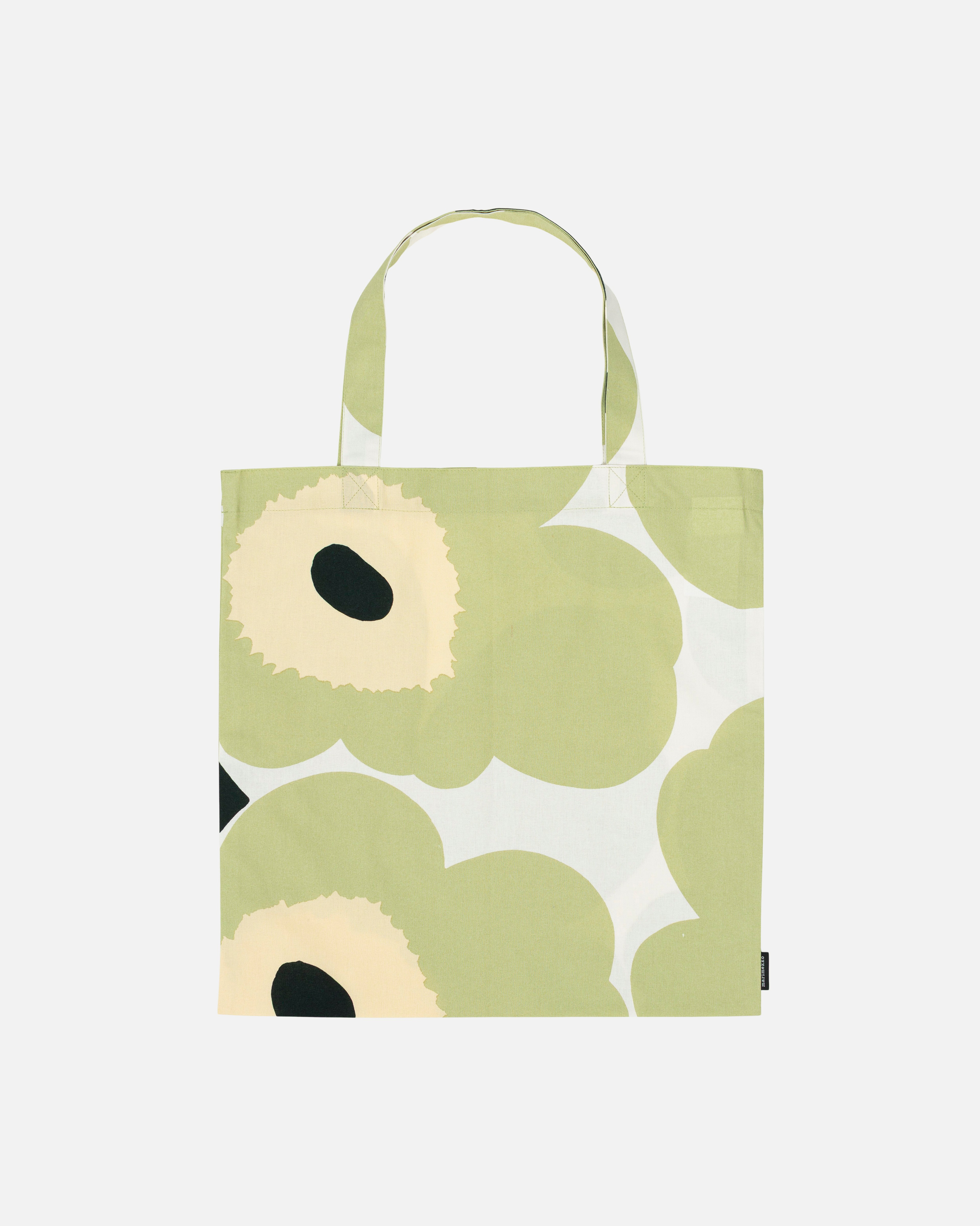 Unikko, Bag 43x44 cm, white, pear, melon, dk.green,