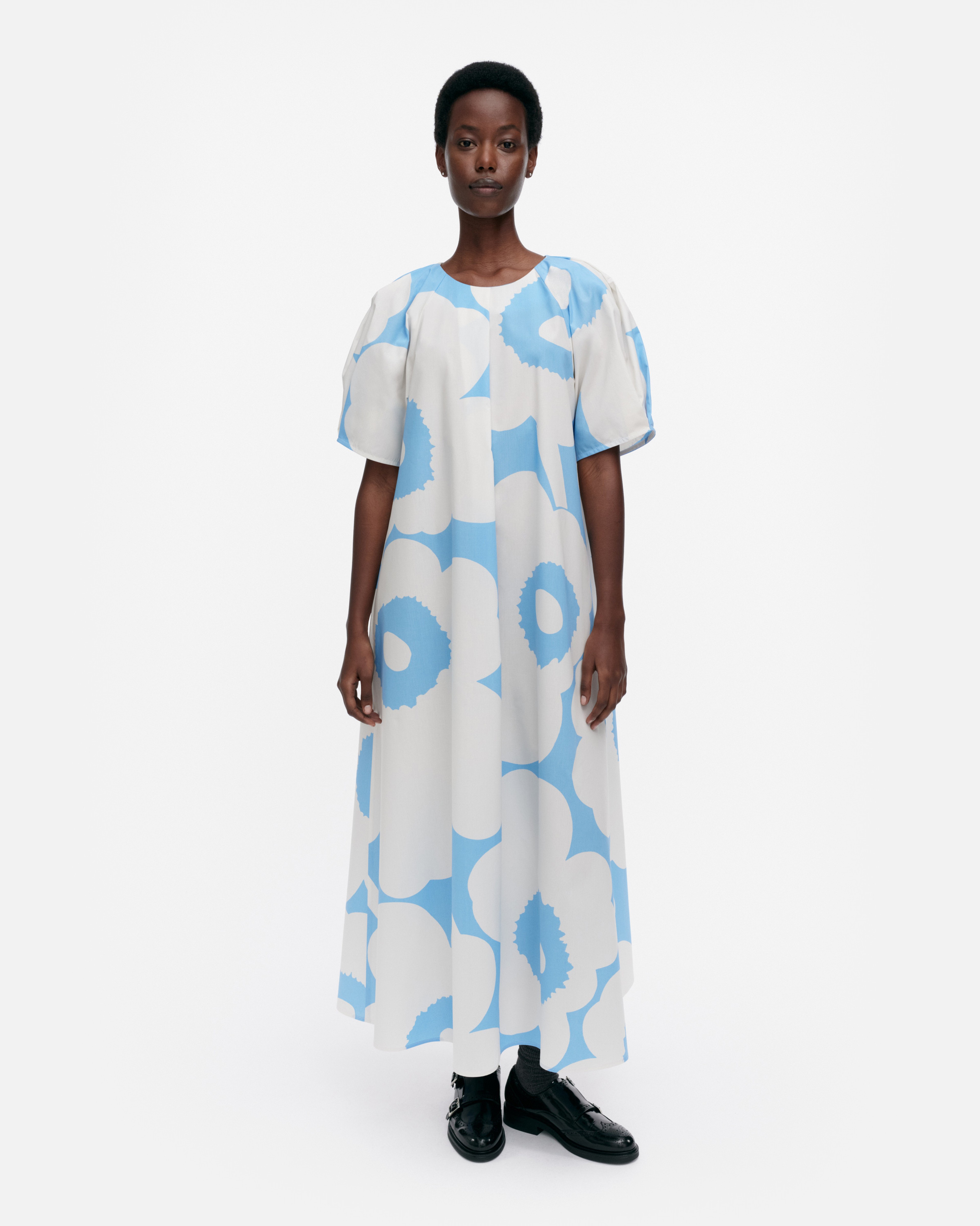 Juhlinta Unikko, Dress, blue, off white,