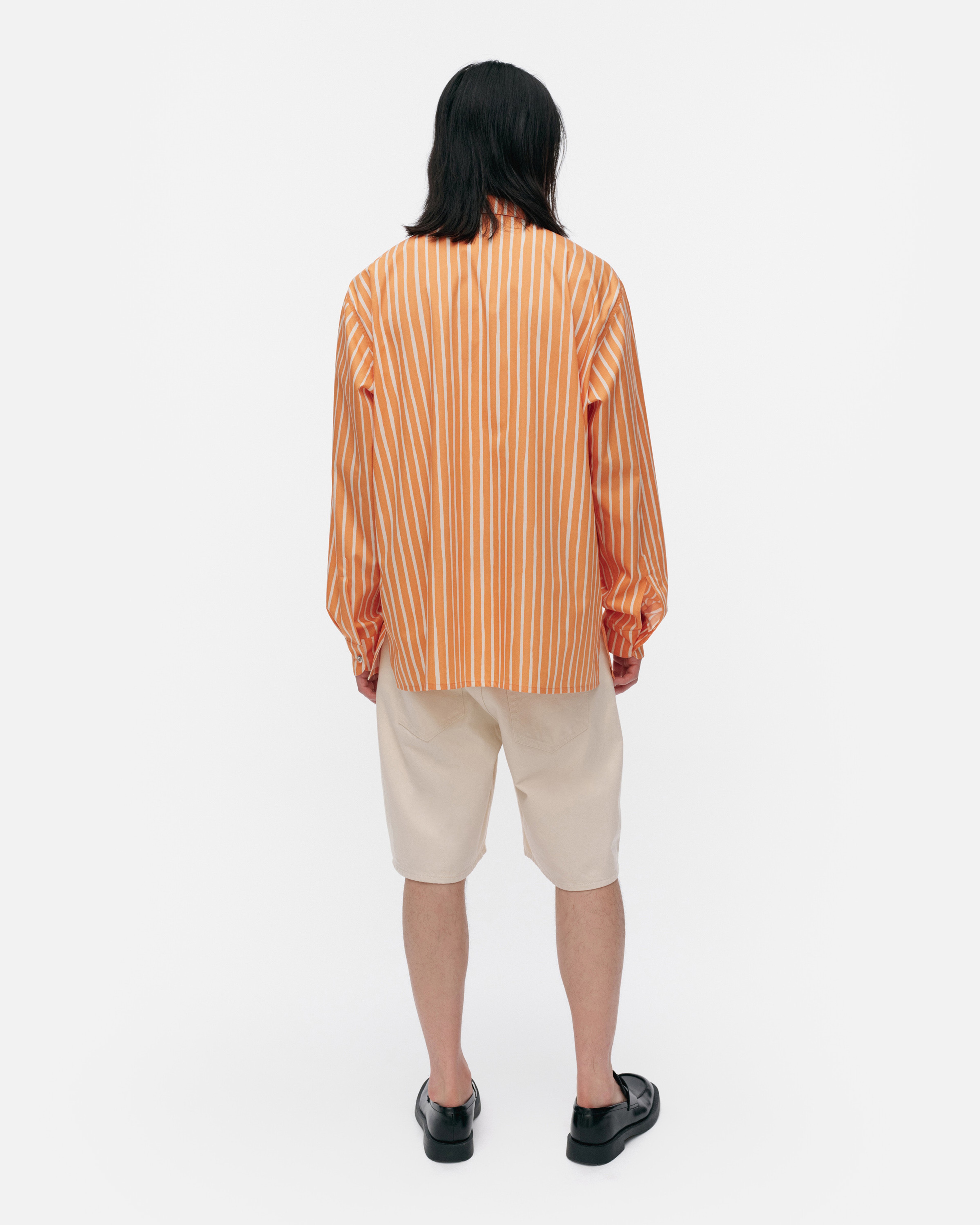 Jokapoika, Kioski cotton shirt, off white, orange,