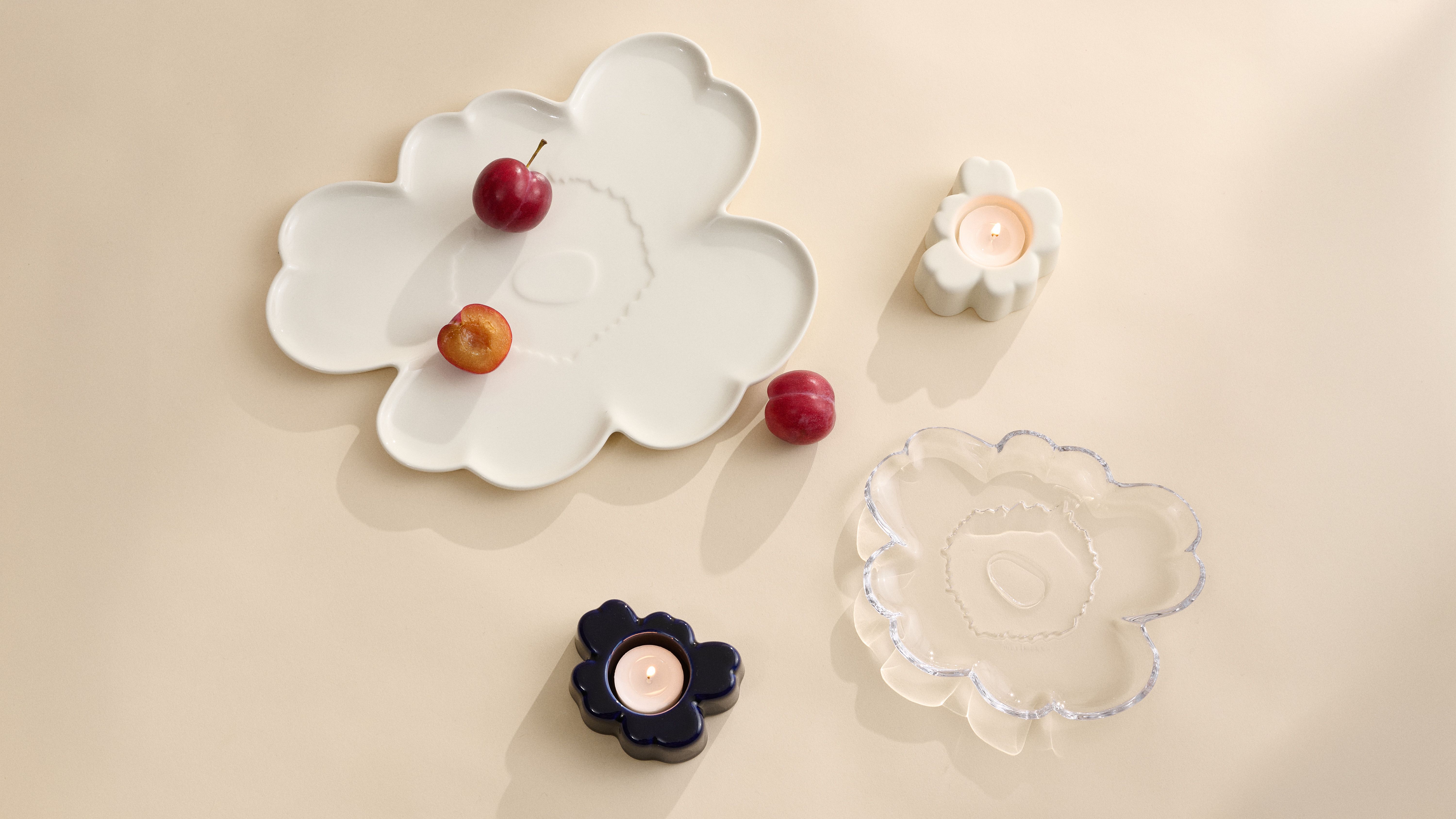 Unikko glass plate 20 cm | Marimekko