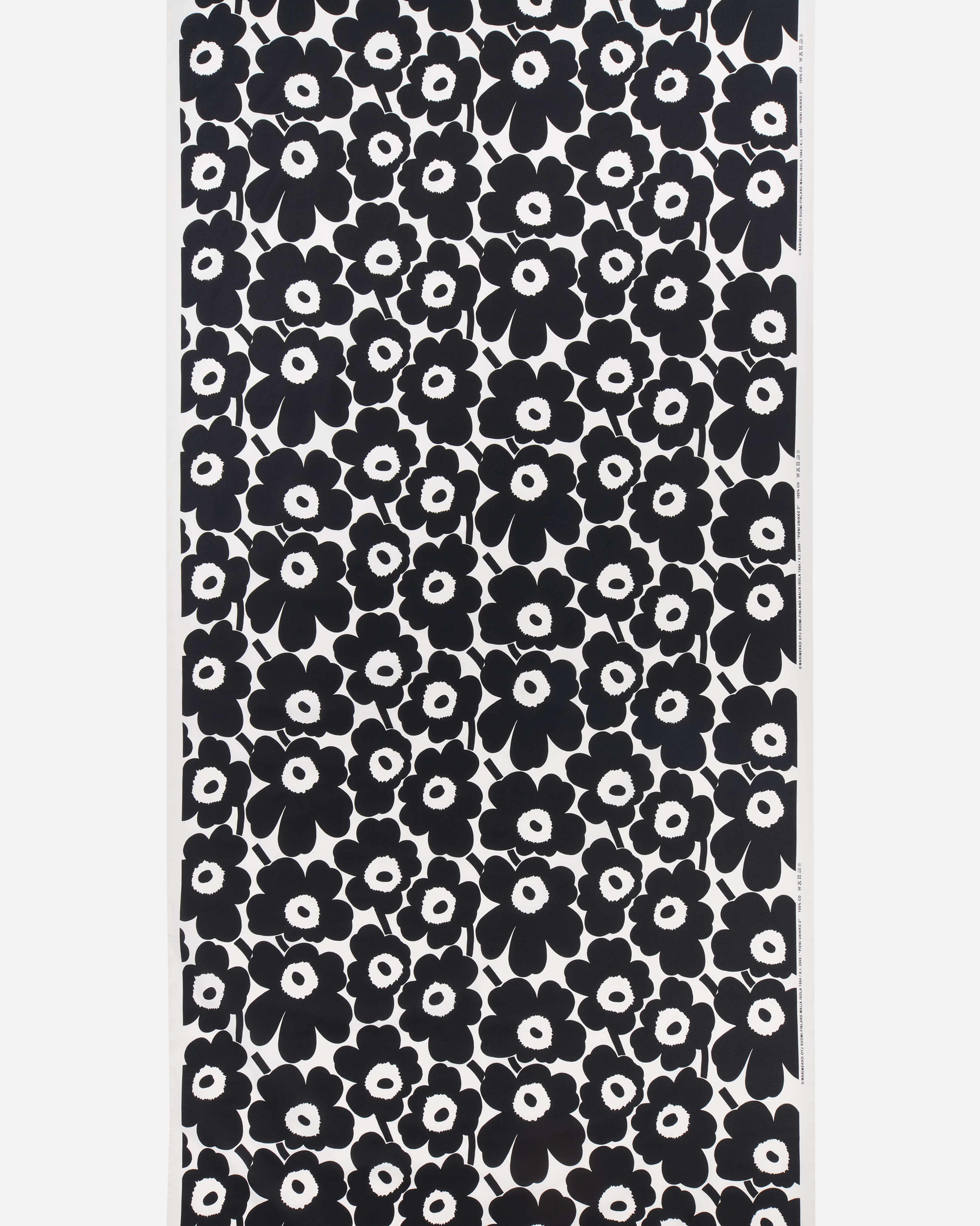 Pieni Unikko2 Organic Co ri, Cotton, white, black,