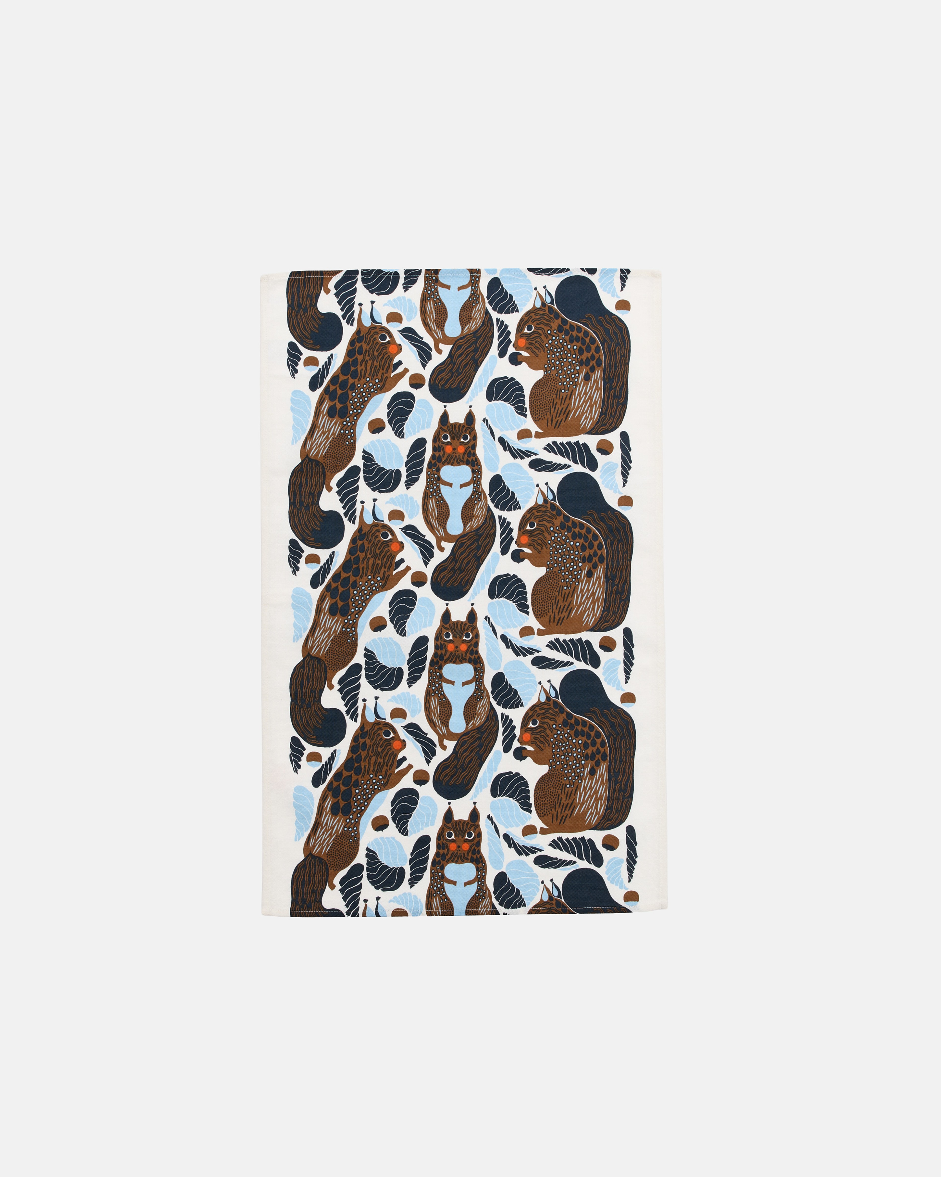 Kurre, Küchentuch 43 x 70 cm, Weiß, Hellblau, Toffee,